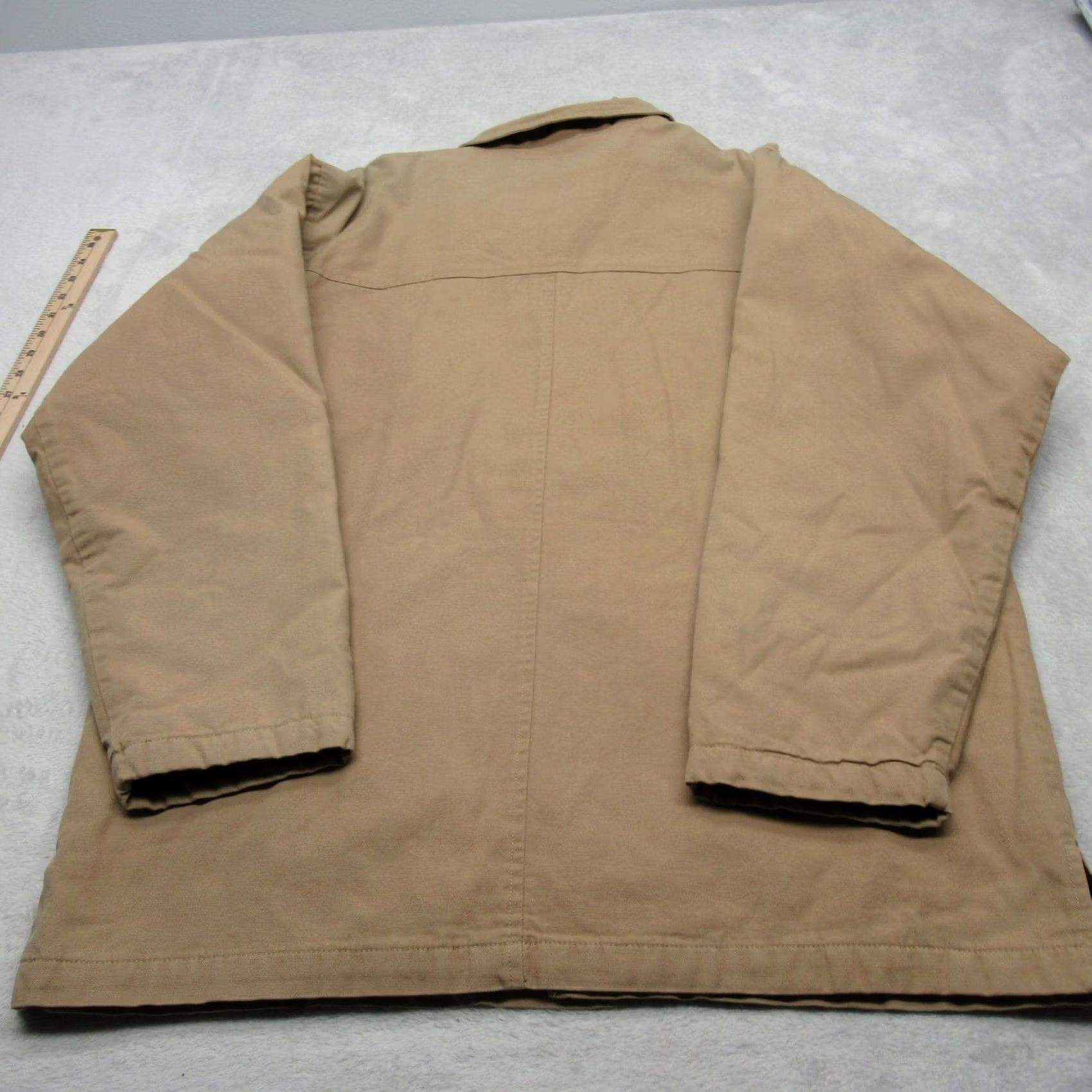 Roper Roper Range Gear Jacket Mens Large Brown Canvas Wool Blend VTG Lined Pockets Button Cotton Mid-Length Casual Workwear Travel Size US L / EU 52-54 / 3 - 3 Thumbnail