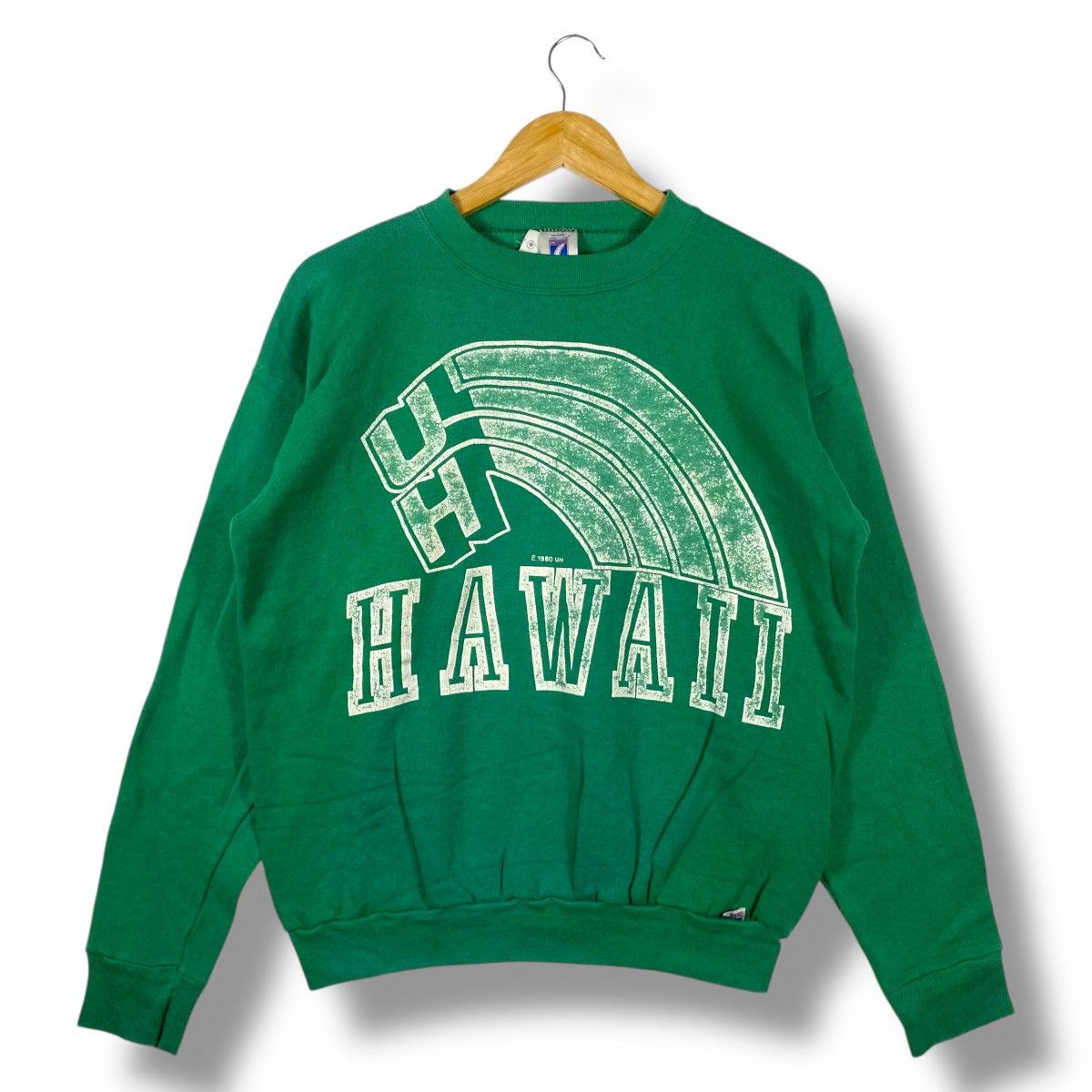 Logo 7 Vintage 80's UNIVERSITY Of HAWAII Faded Logo 7 Sweatshirt Size US L / EU 52-54 / 3 - 1 Thumbnail
