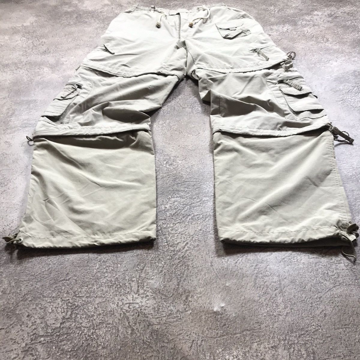 Vintage Vintage 90s Baggy Cargo Pants Parachute Streetwear Washed 30 Size US 30 / EU 46 - 1 Thumbnail