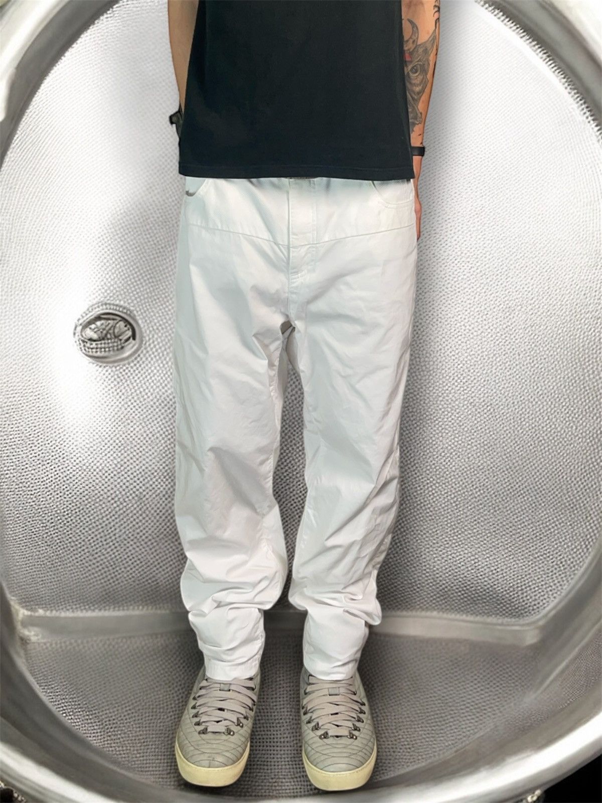 Undercover Ss2013 Undercover white double layered cotton trousers Size US 34 / EU 50 - 2 Thumbnail