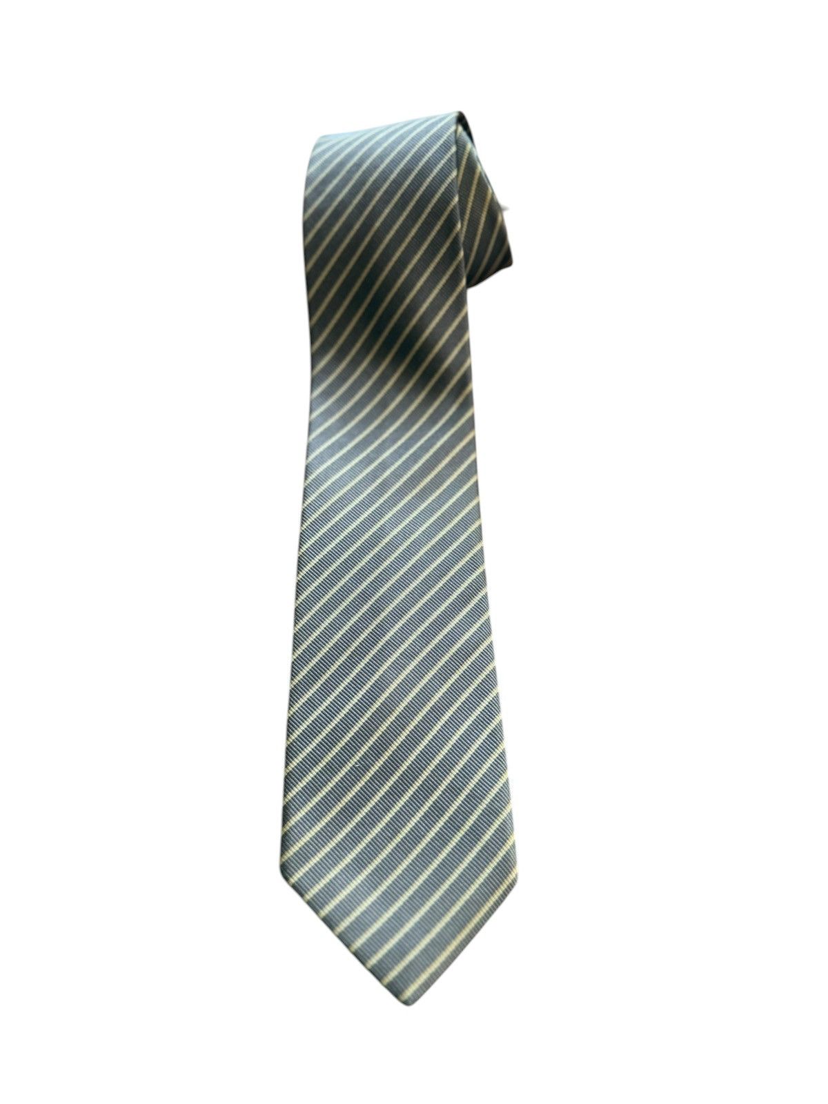 Other EAGLE TONE Vintage Gray Silk Stripe Tie Size ONE SIZE - 2 Thumbnail