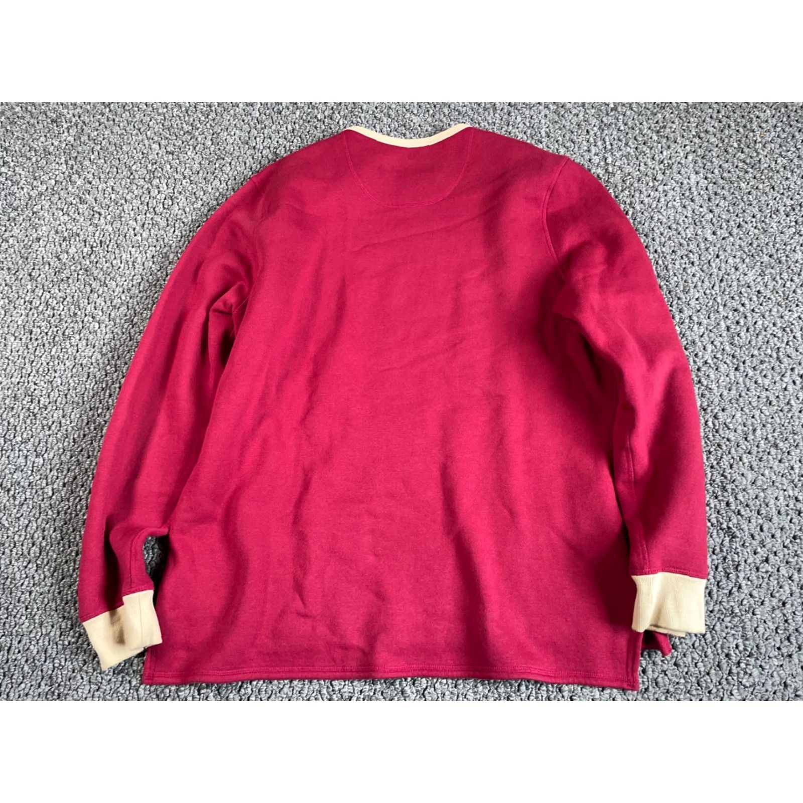 Levi's Levi's Strauss Bear Logo Sweatshirt Adult XL Red Yellow Retro Print Lightweight Size US XL / EU 56 / 4 - 2 Thumbnail