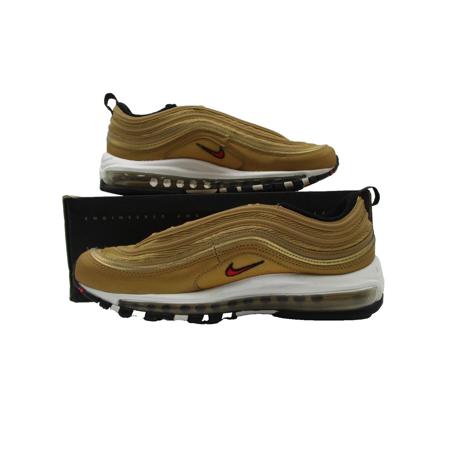 Nike Nike Air Max 97 OG Shoes Wm Sz 10.5 Metallic Gold DQ9131-700 Size US 10.5 / IT 40.5 - 3 Thumbnail