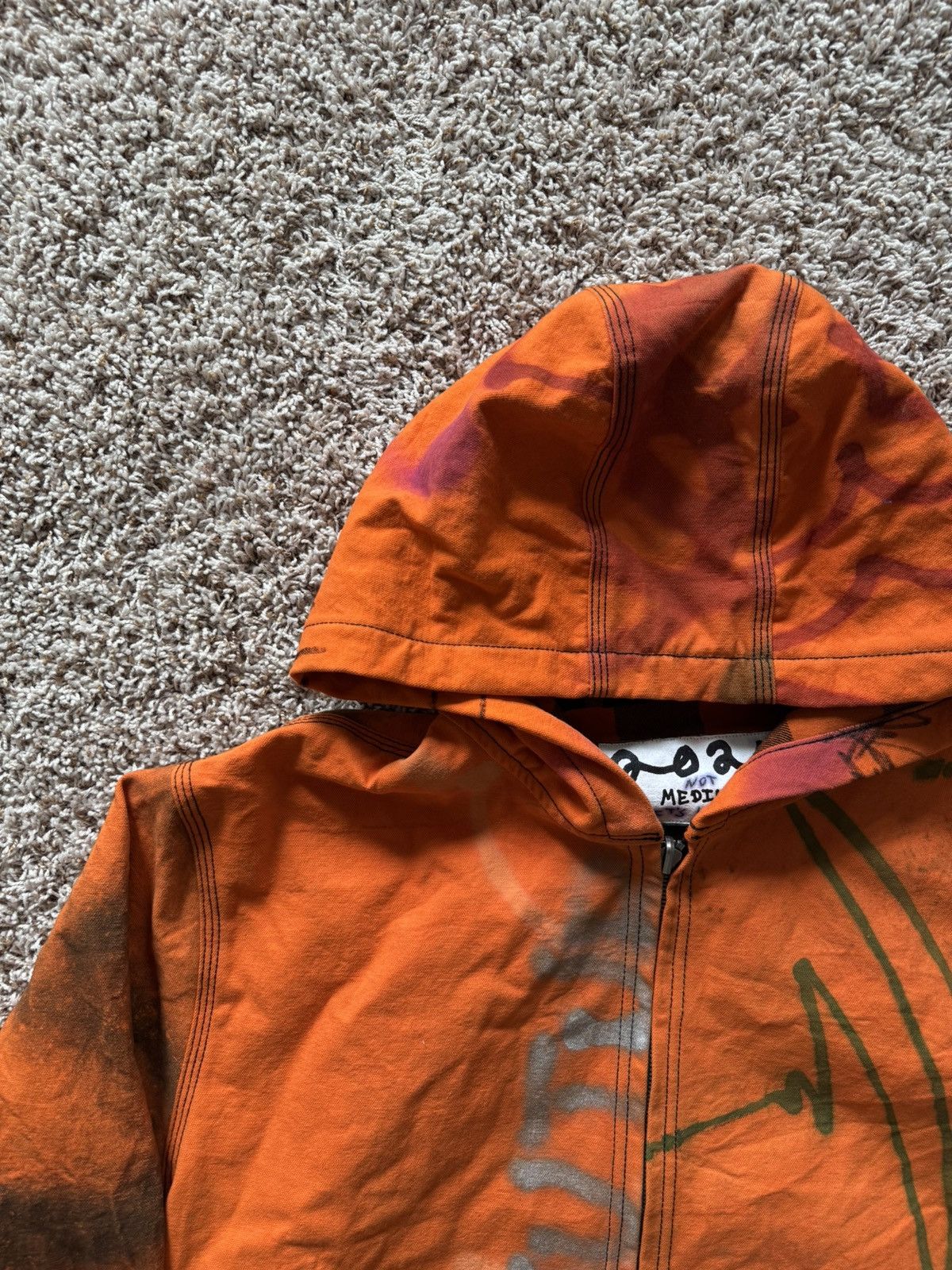 Asspizza Ass Pizza Therapy Reversible Work Jacket Orange Size US L / EU 52-54 / 3 - 2 Thumbnail