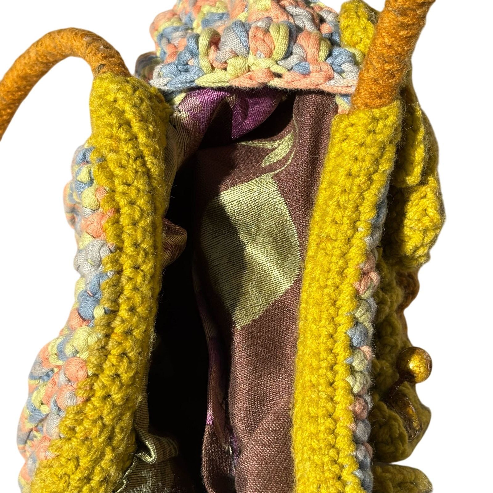 Other Brown & Blue Crochet Bag Size ONE SIZE - 5 Thumbnail