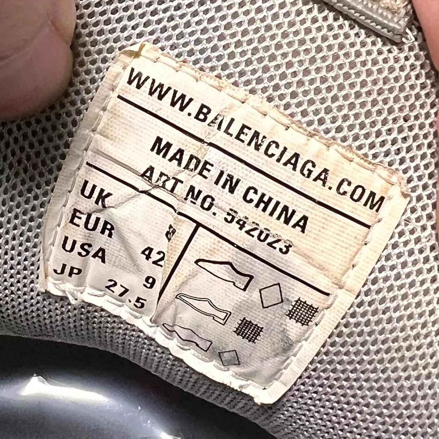 Balenciaga Balenciaga Track Silver 42 Size US 9 / EU 42 - 8 Thumbnail