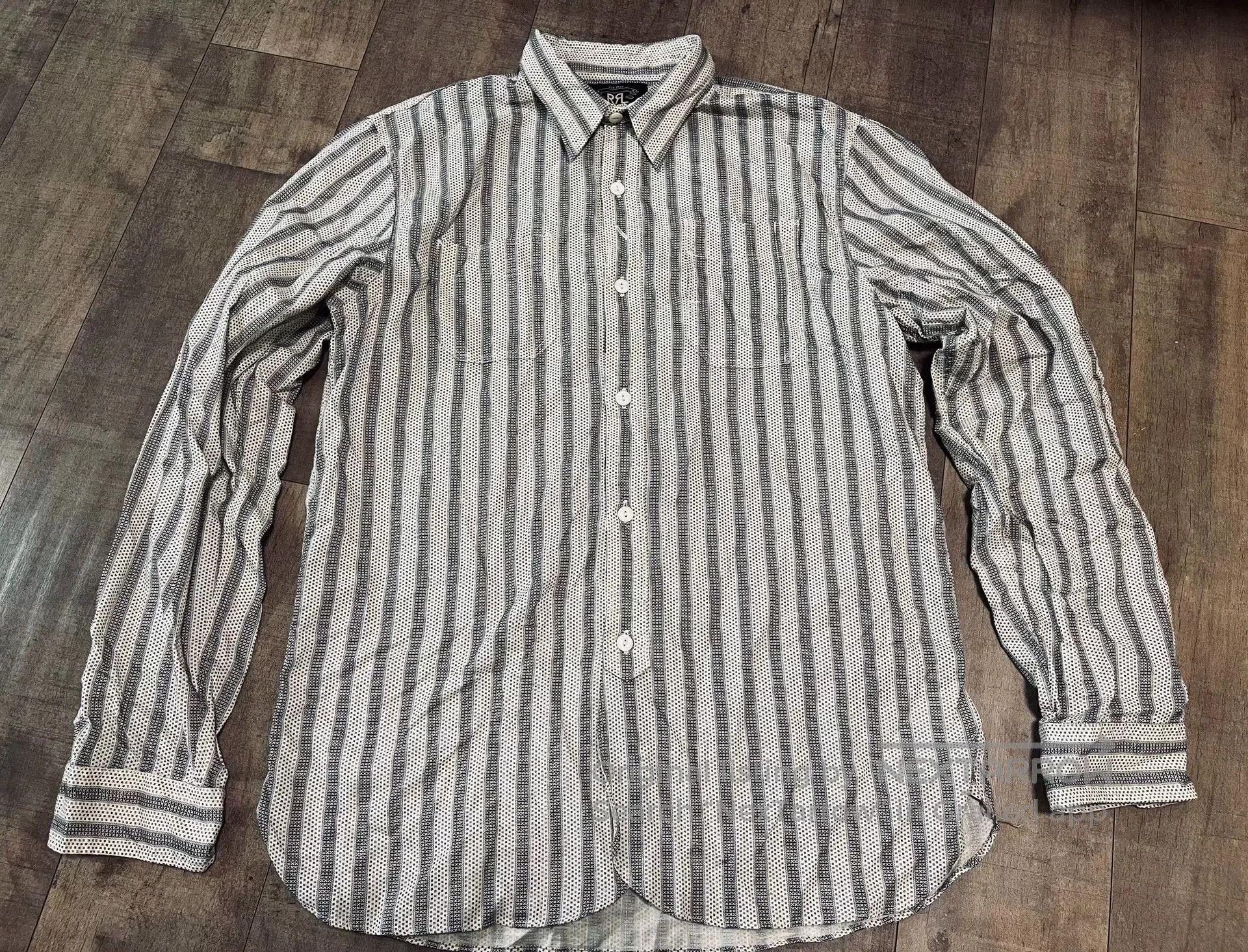 RRL Ralph Lauren RRL Retro American Striped Men's Shirt. Size US M / EU 48-50 / 2 - 3 Thumbnail
