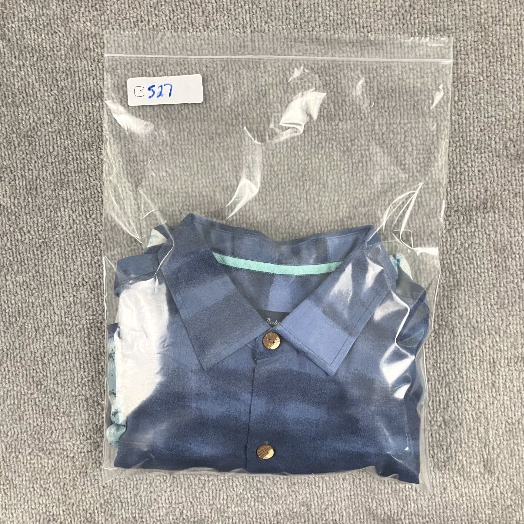 Tommy Bahama TOMMY BAHAMA Shirt Men L Blue Palm Trees 100% Silk Hawaiian Resort Button Up Regular Fit Short Sleeve Size US L / EU 52-54 / 3 - 7 Thumbnail
