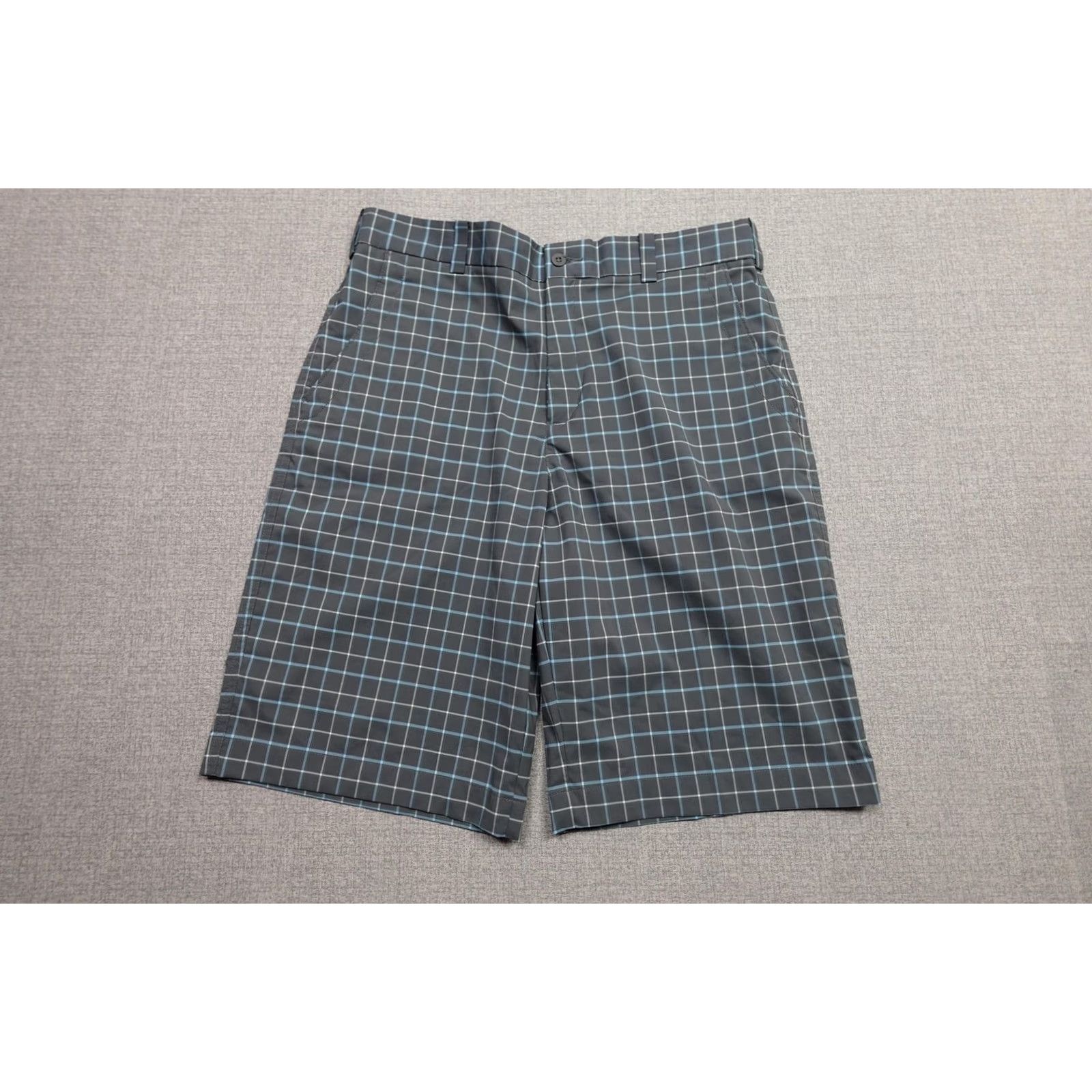 Nike Nike Golf Shorts Mens 34 Gray Plaid Microfiber Performance Chino Stretch NWT Size US 34 / EU 50 - 3 Thumbnail