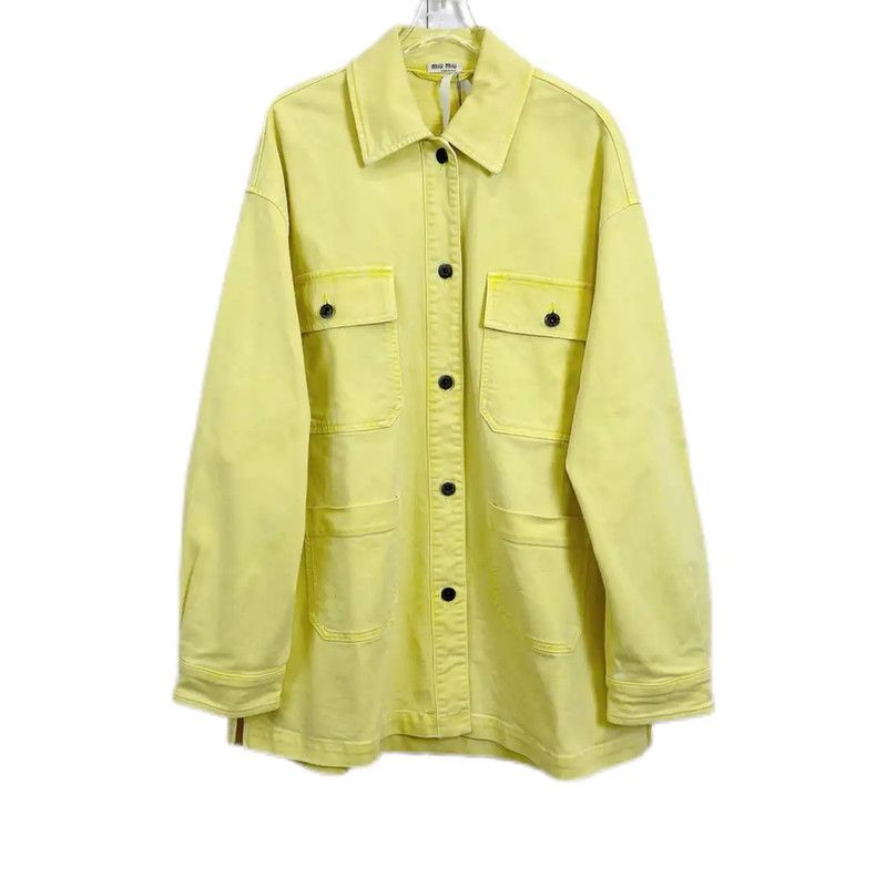 Miu Miu Miu Miu Yellow Women's Winter Jacket 0089 Size XS / US 0-2 / IT 36-38 - 1 Thumbnail