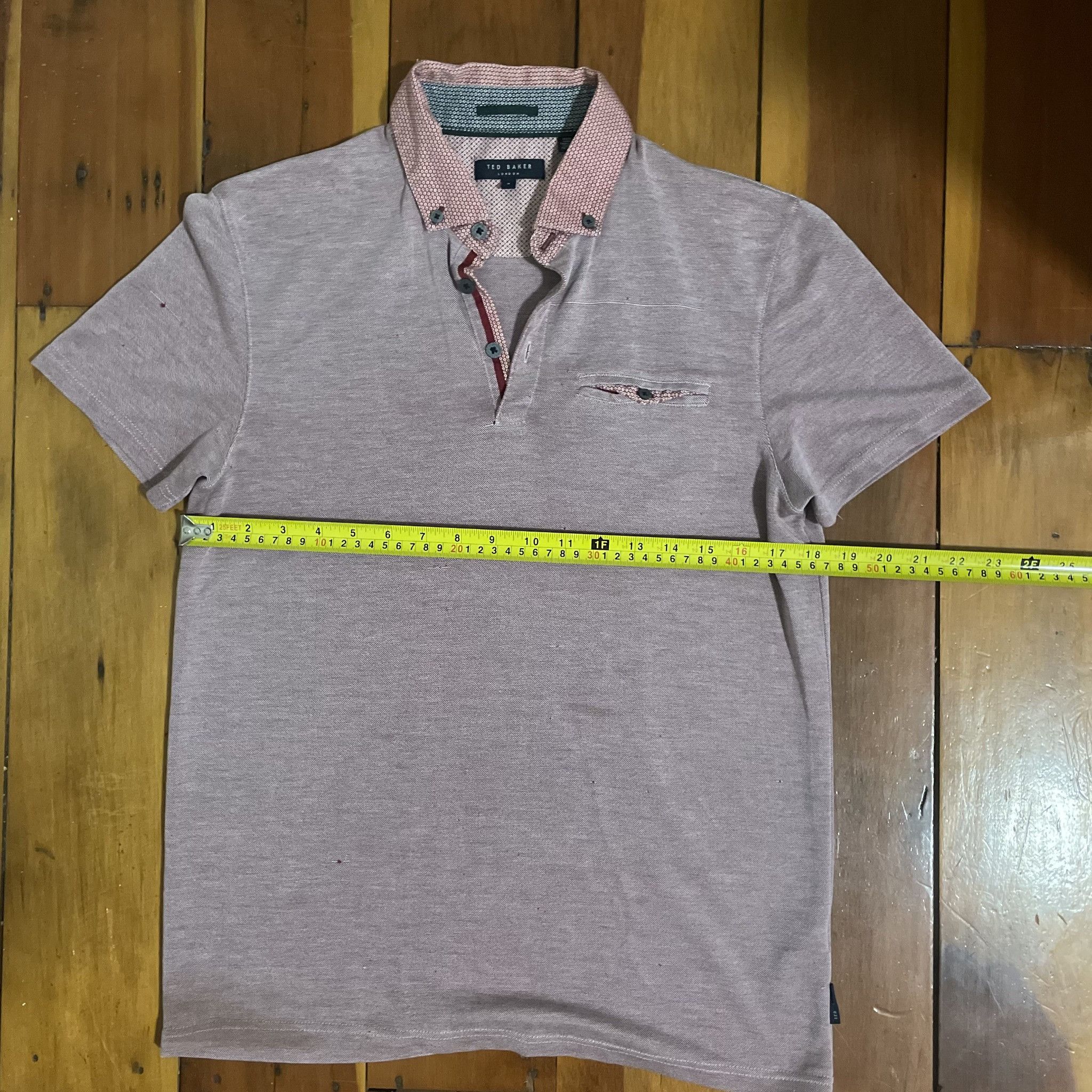 Ted Baker Ted Baker London Men's Polo Shirt With Contrast Collar Size US M / EU 48-50 / 2 - 6 Thumbnail