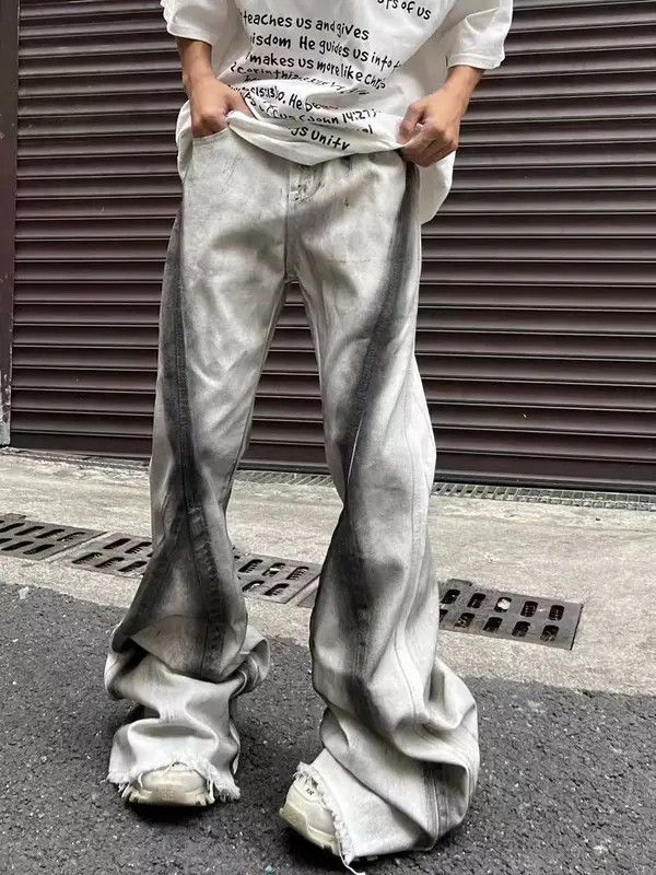 VIBE Street vibe vintage heavy raw edge gradient flared jeans Size US 34 / EU 50 - 5 Thumbnail