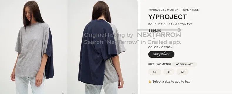 Y/Project Y/Project Size XS Out of print fake two-piece short sleeves Size US XS / EU 42 / 0 - 6 Thumbnail