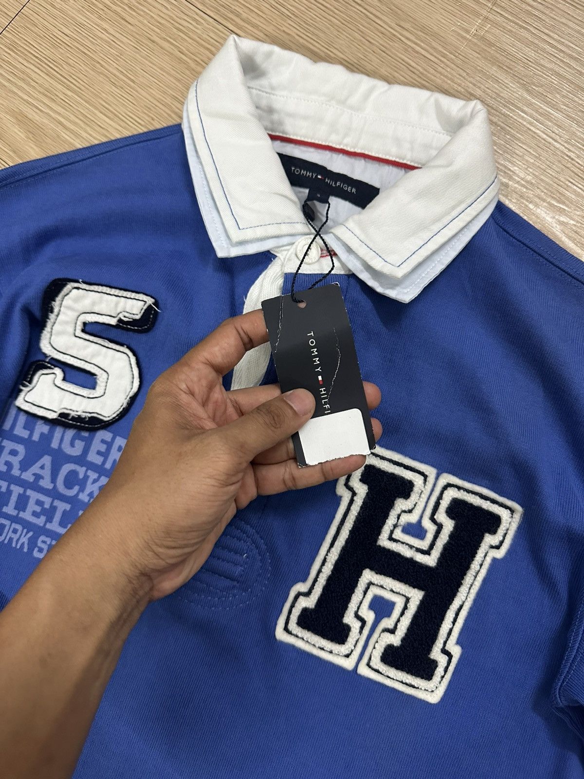 Beauty Beast × Tommy Hilfiger Rare Beautiful NOS Tommy Hilfiger Polo Rugby Shirt Deadstock Size US S / EU 44-46 / 1 - 4 Thumbnail