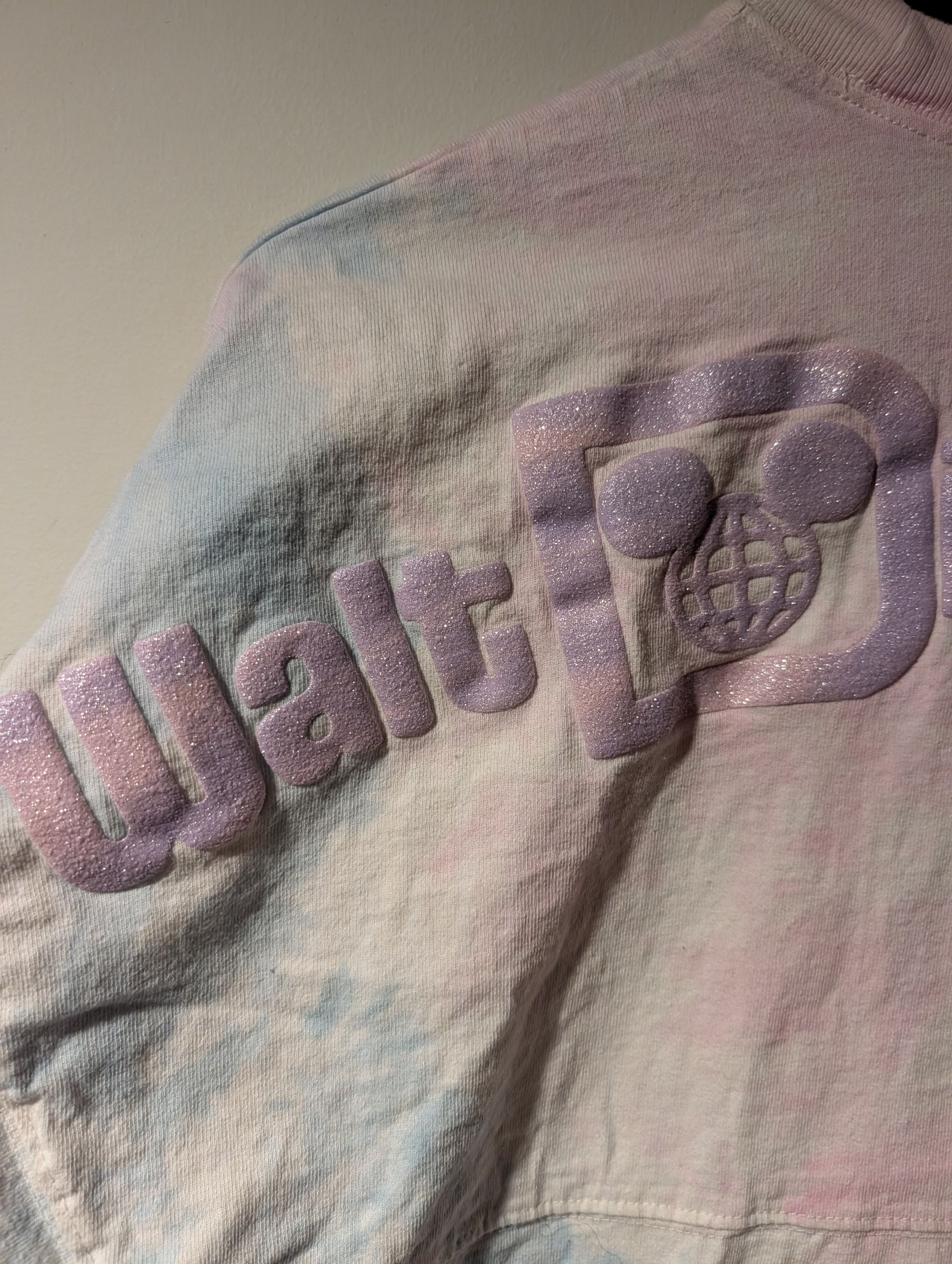 Disney WALT DISNEY WORLD Spirit Jersey Puff Print Long Sleeve Shirt Size XS / US 0-2 / IT 36-38 - 2 Thumbnail