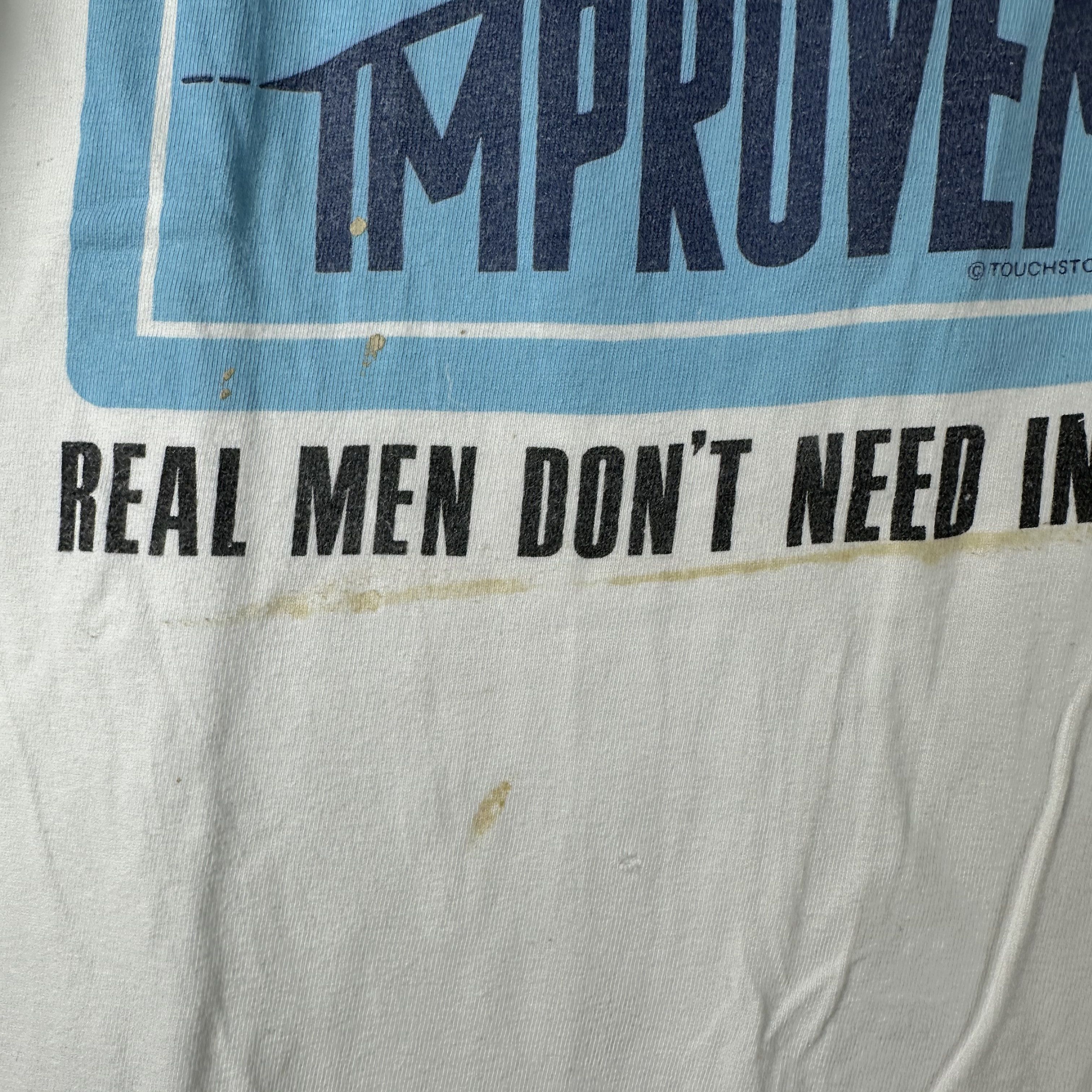 Vintage ​​​​90s Home Improvement Real Men Don't Need TV Show Tee Size US XL / EU 56 / 4 - 3 Thumbnail