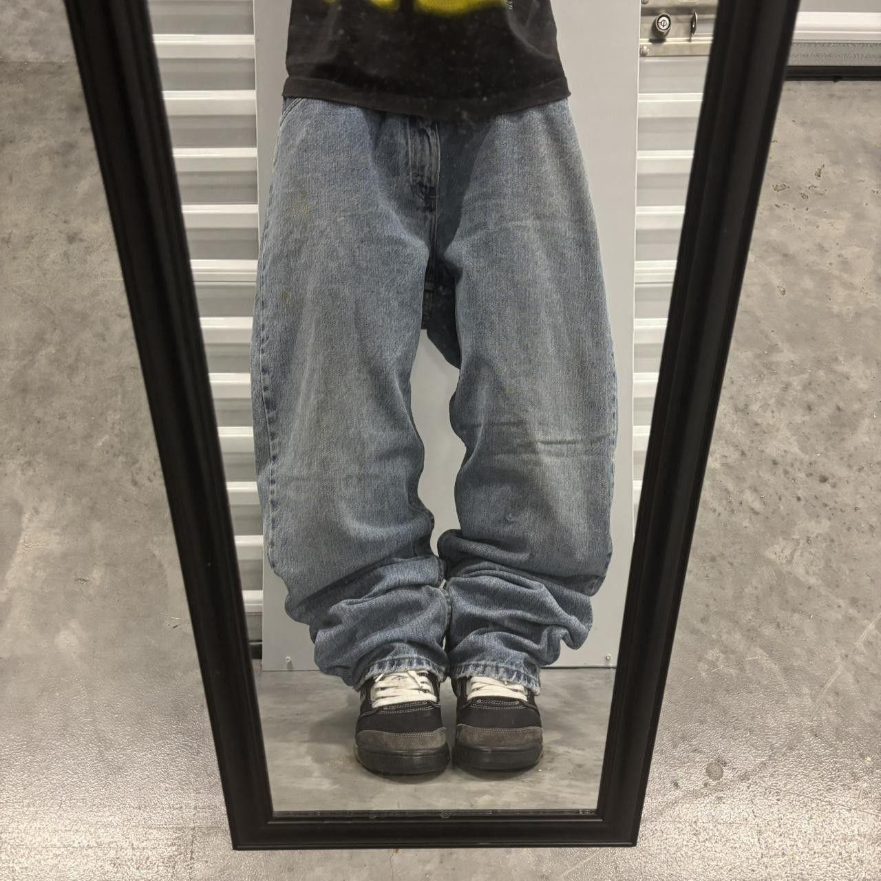 Japanese Brand × Vintage Crazy Vintage Y2K/2000s Grunge Medium Wash Skater Denim Jeans! Size US 34 / EU 50 - 1 Thumbnail