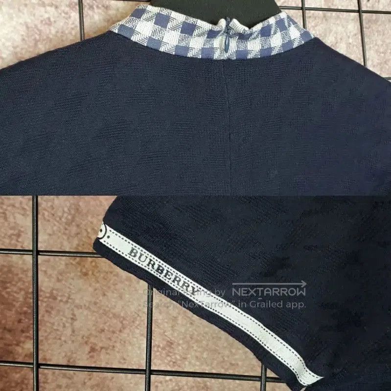 Burberry Burberry Women's Navy Cotton Knitted Sweater. Size M / US 6-8 / IT 42-44 - 7 Thumbnail