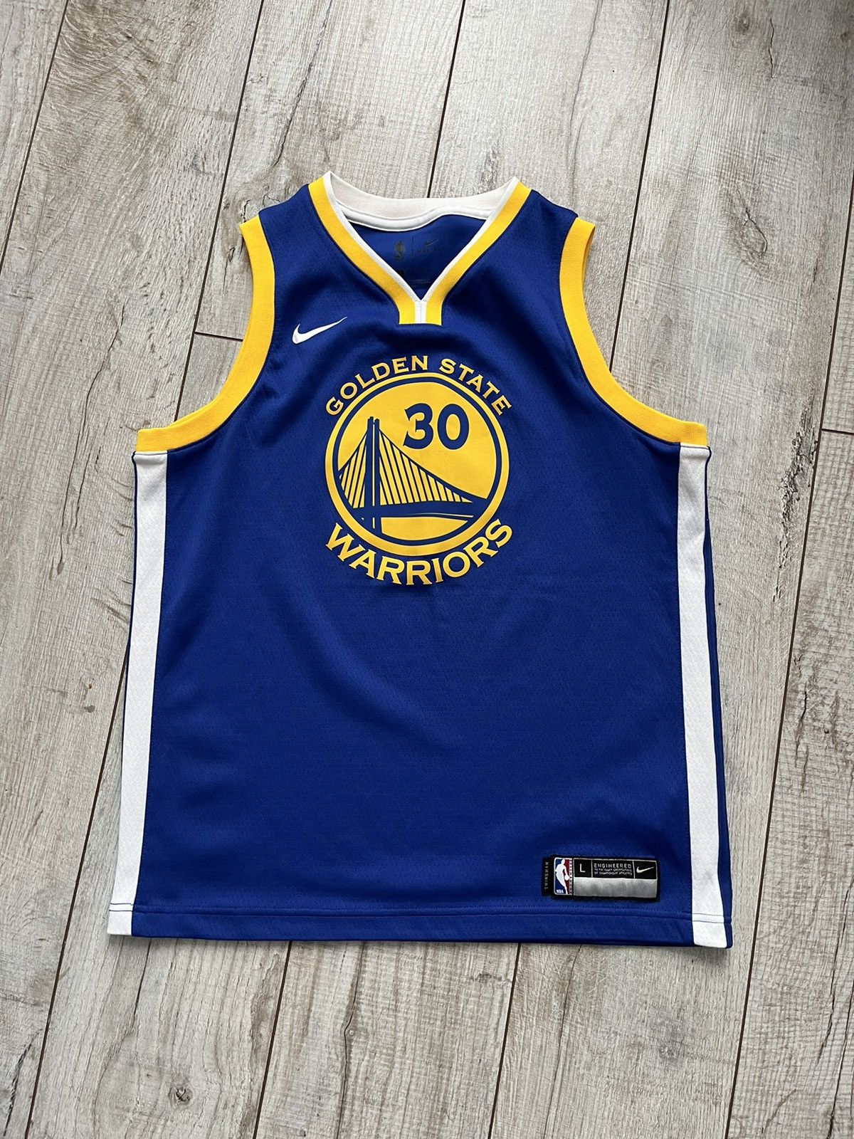 NBA × Nike × Vintage Nike Nba Jersey Steph Curry #30 Golden State Warriors Size US S / EU 44-46 / 1 - 1 Thumbnail