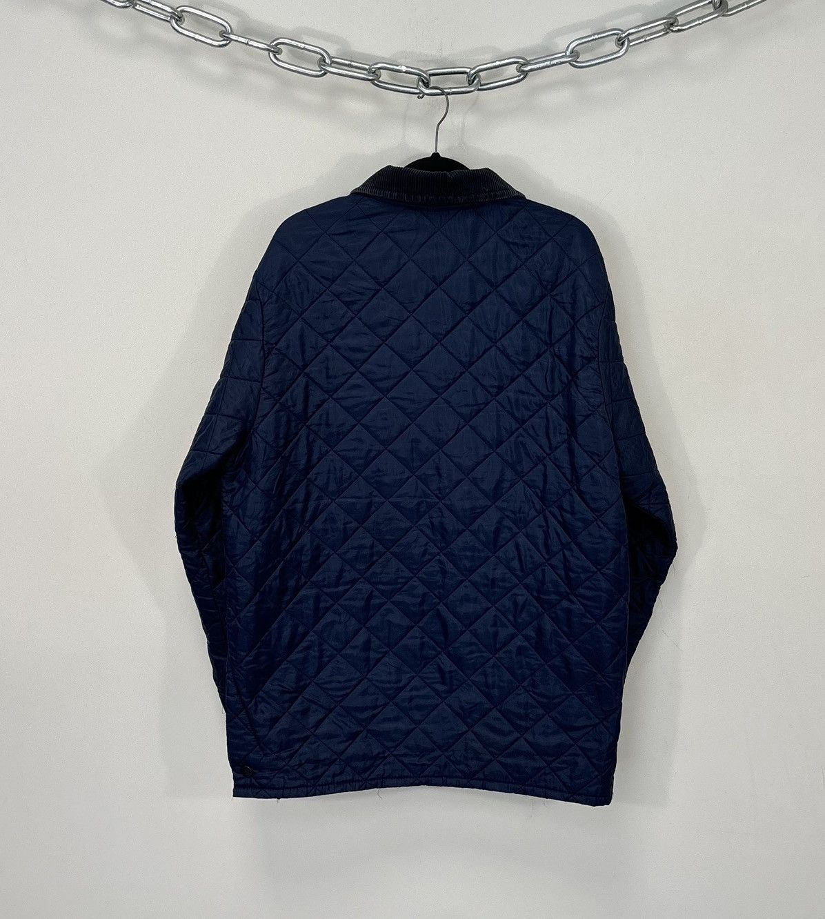 Barbour Barbour Vintage Liddesdale Navy Blue Hunting Quilted Jacket Size US XL / EU 56 / 4 - 3 Thumbnail