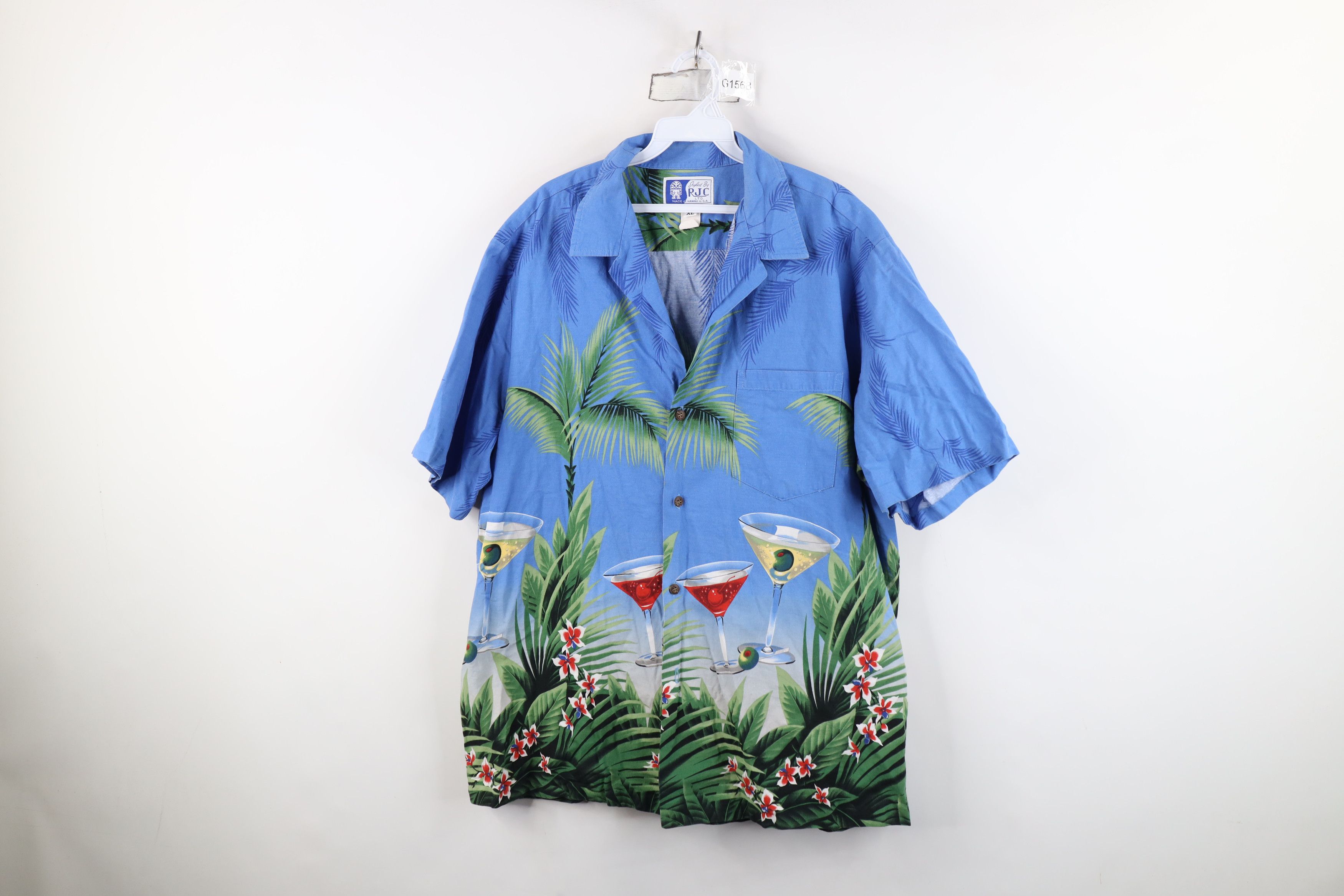 Vintage Vintage 90s Rockabilly Flower Camp Collar Hawaiian Shirt USA Size US XL / EU 56 / 4 - 1 Thumbnail