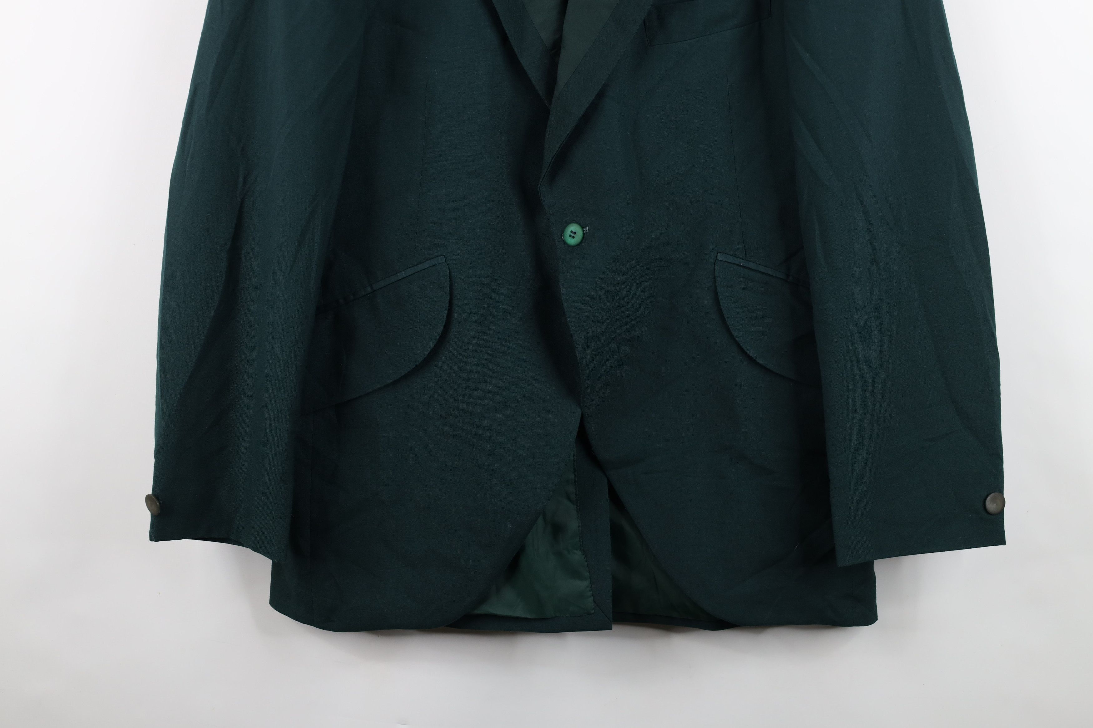 Vintage Vintage 50s Rockabilly Smoking Prom Tuxedo Jacket Green USA Size US XXL / EU 58 / 5 - 3 Thumbnail
