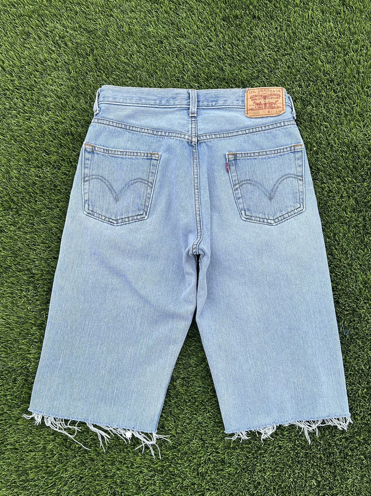 Japanese Brand × Levi's × Vintage Vintage baggy sashiko patch Levi’s 550 jorts Size US 31 - 7 Thumbnail