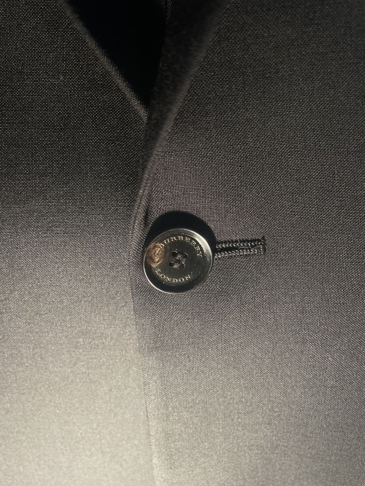 Burberry Black Virgin Wool Blazer (50R) Size 40R - 2 Thumbnail