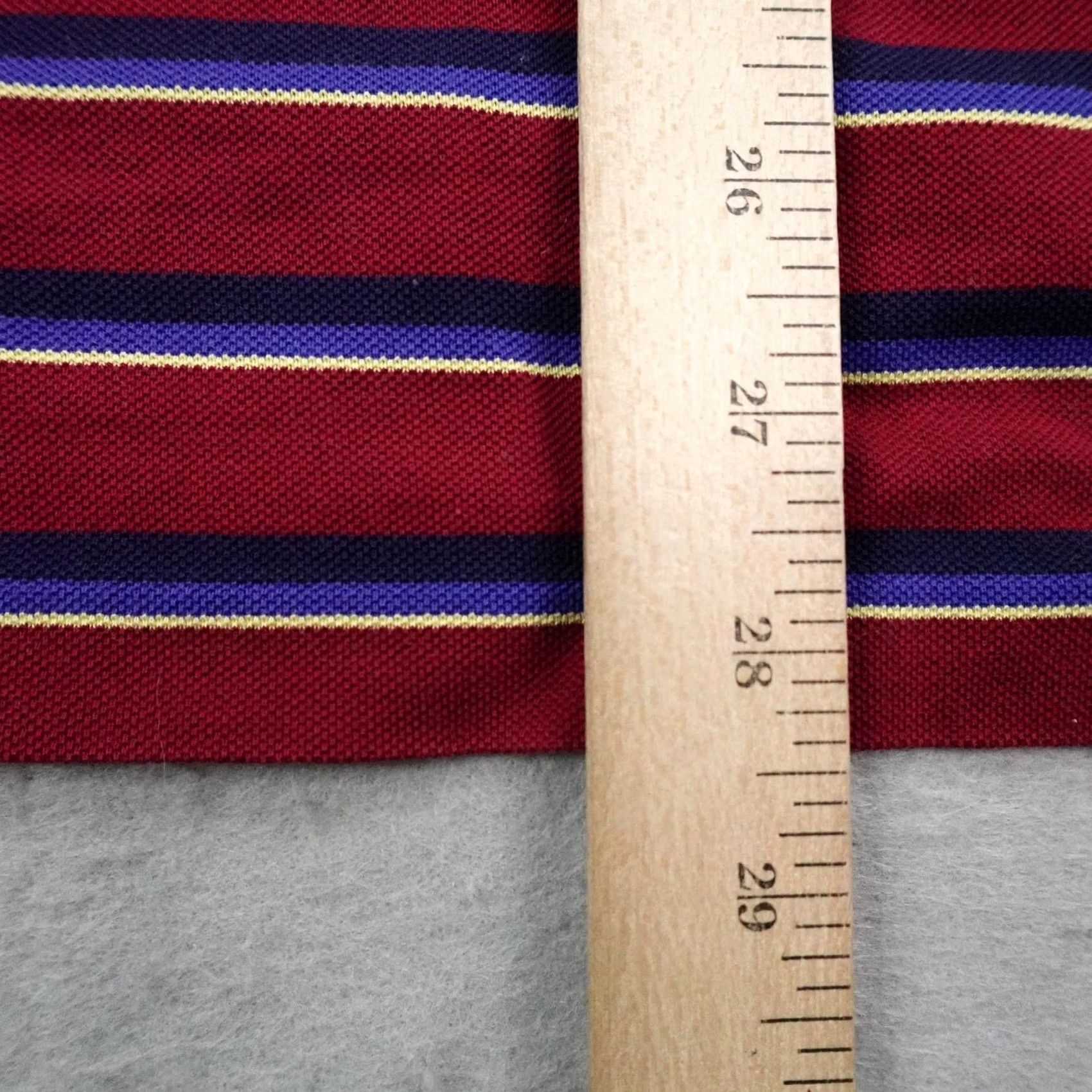 Polo Ralph Lauren VINTAGE Polo Ralph Lauren Golf Shirt Mens Medium Red Blue Stripes Pima Cotton Size US M / EU 48-50 / 2 - 7 Thumbnail