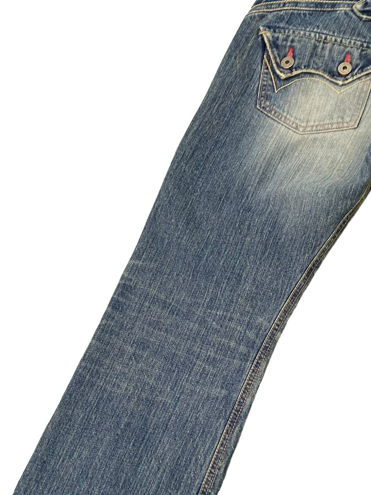Edwin Flare Jeans Edwin Japan Faded Distres Low Rise Boot Cut 8🟦5 Size US 30 / EU 46 - 17 Thumbnail