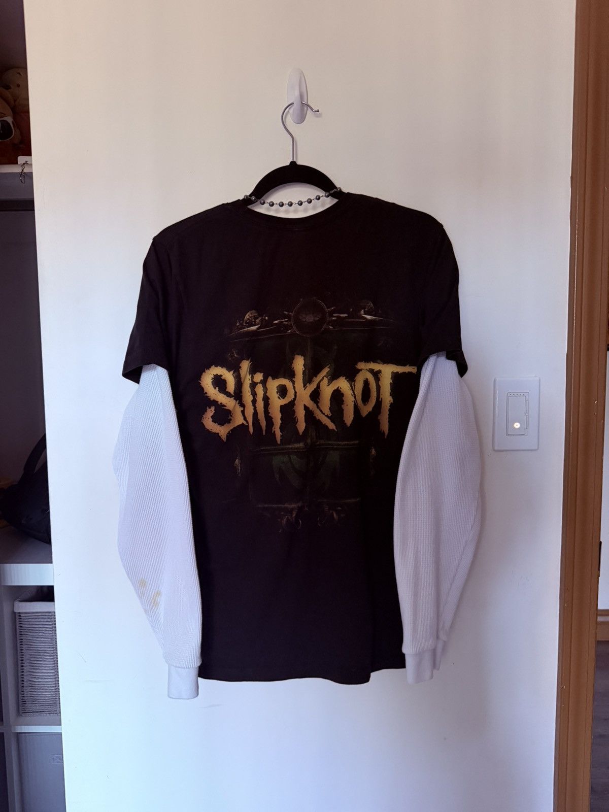 Other Vintage 90s Black SlipKnot Band T Shirt / Tee Size US M / EU 48-50 / 2 - 2 Thumbnail