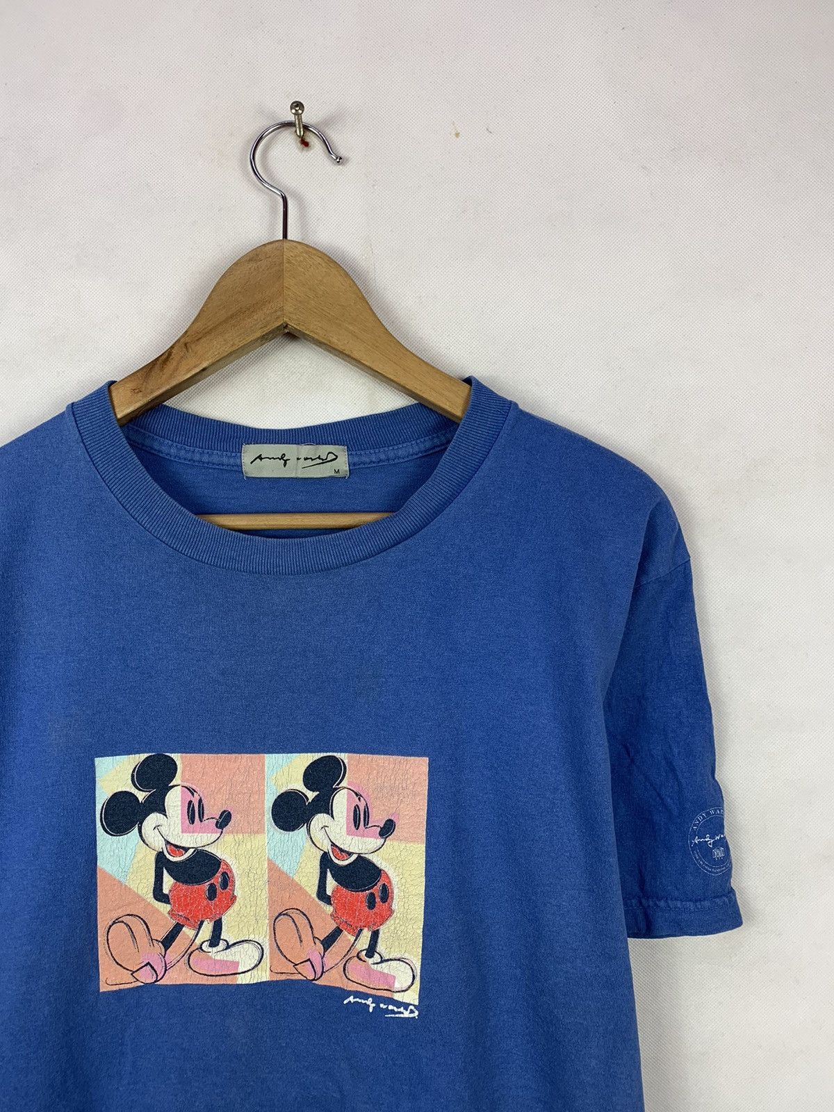 Andy Warhol Rare! Vintage 90s Andy Warhol Mickey Mouse Pop Art Tee Size US M / EU 48-50 / 2 - 2 Thumbnail