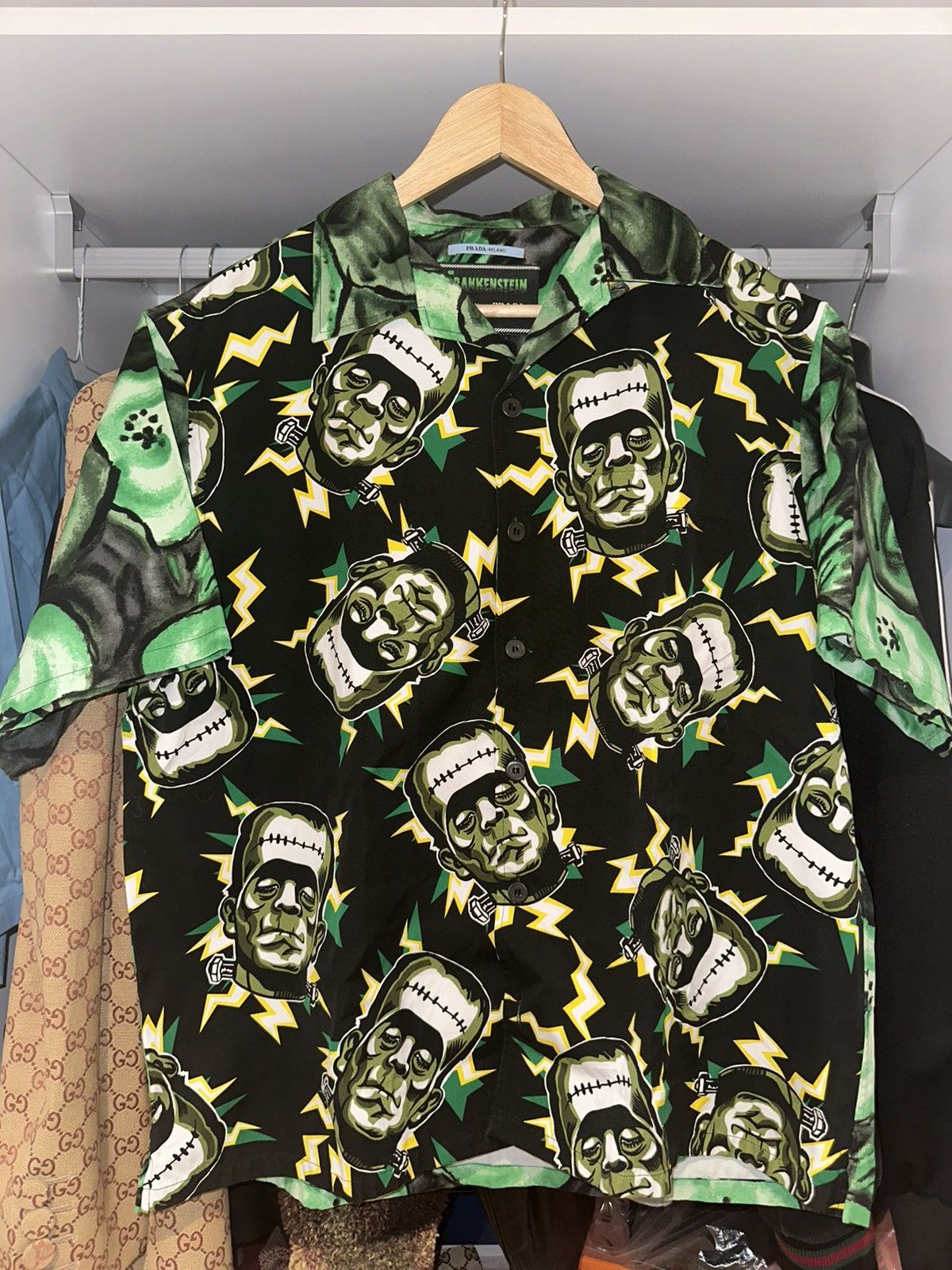 Prada Prada Frankenstein Button Shirt | Grailed