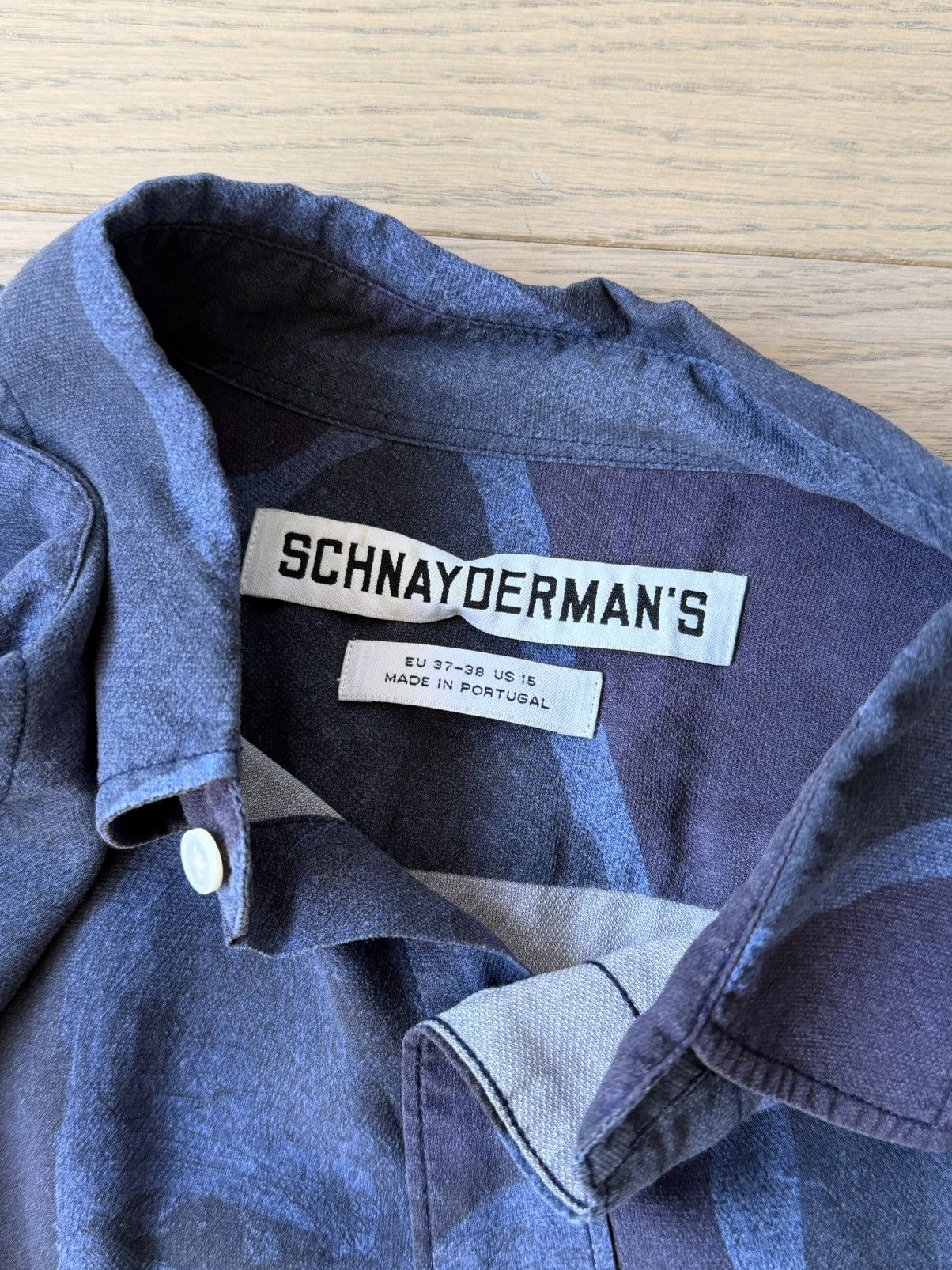 Schnaydermans Graphic Pattern Face Button Up Shirt Size US M / EU 48-50 / 2 - 3 Thumbnail