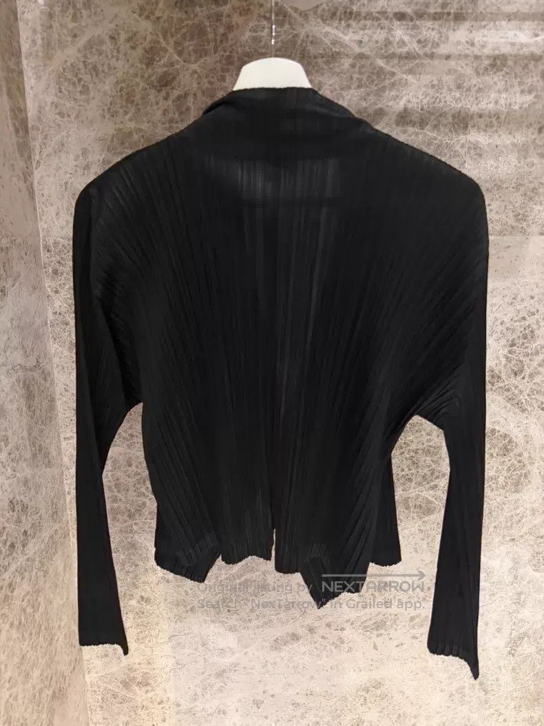 Issey Miyake Issey Miyake Black Ruffle Cardigan Size XXL / US 16-18 / IT 52-54 - 2 Thumbnail