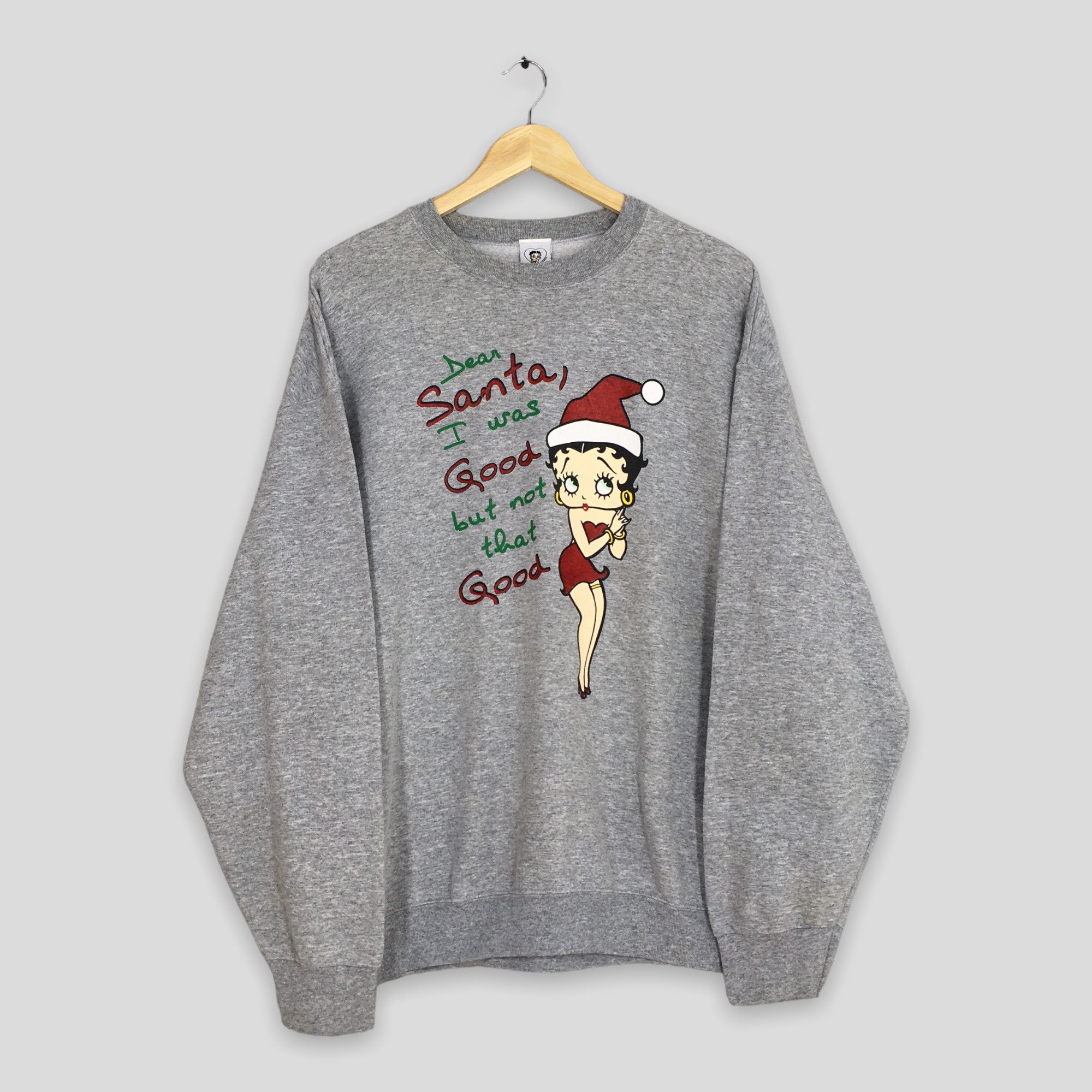 Cartoon Network × Disney × Vintage intage Betty Boop Christmas Cartoon Sweatshirt XLarge Size US XL / EU 56 / 4 - 1 Thumbnail