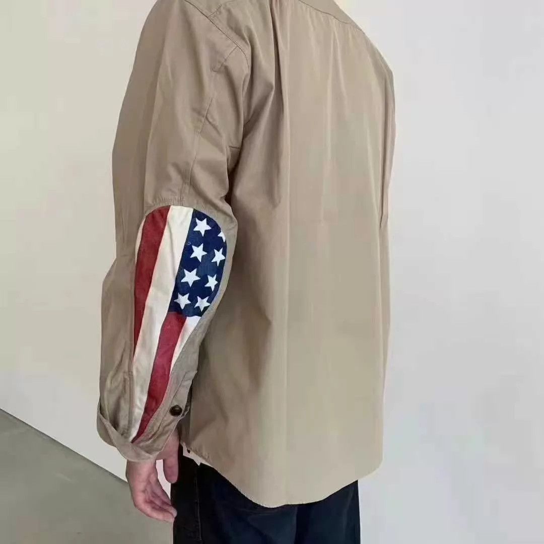 Visvim visvim 19aw usm albcoare l/s shirt beige/olive 1 Size US S / EU 44-46 / 1 - 6 Thumbnail