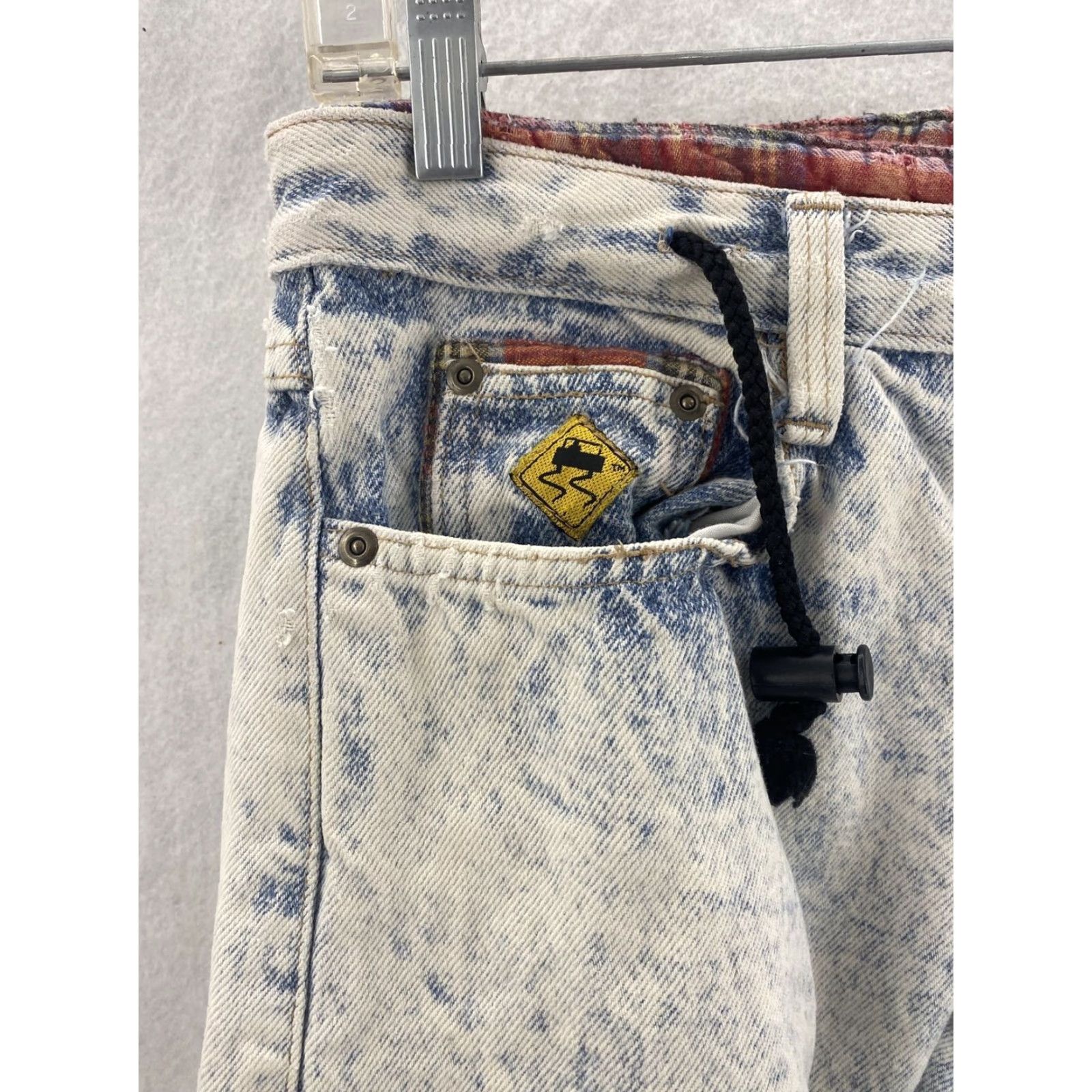 Vintage VINTAGE Skidz Jeans Mens Stonewashed Distressed 30x29 Blue Cotton Blend 80s Grunge Mens Size US 30 / EU 46 - 5 Thumbnail