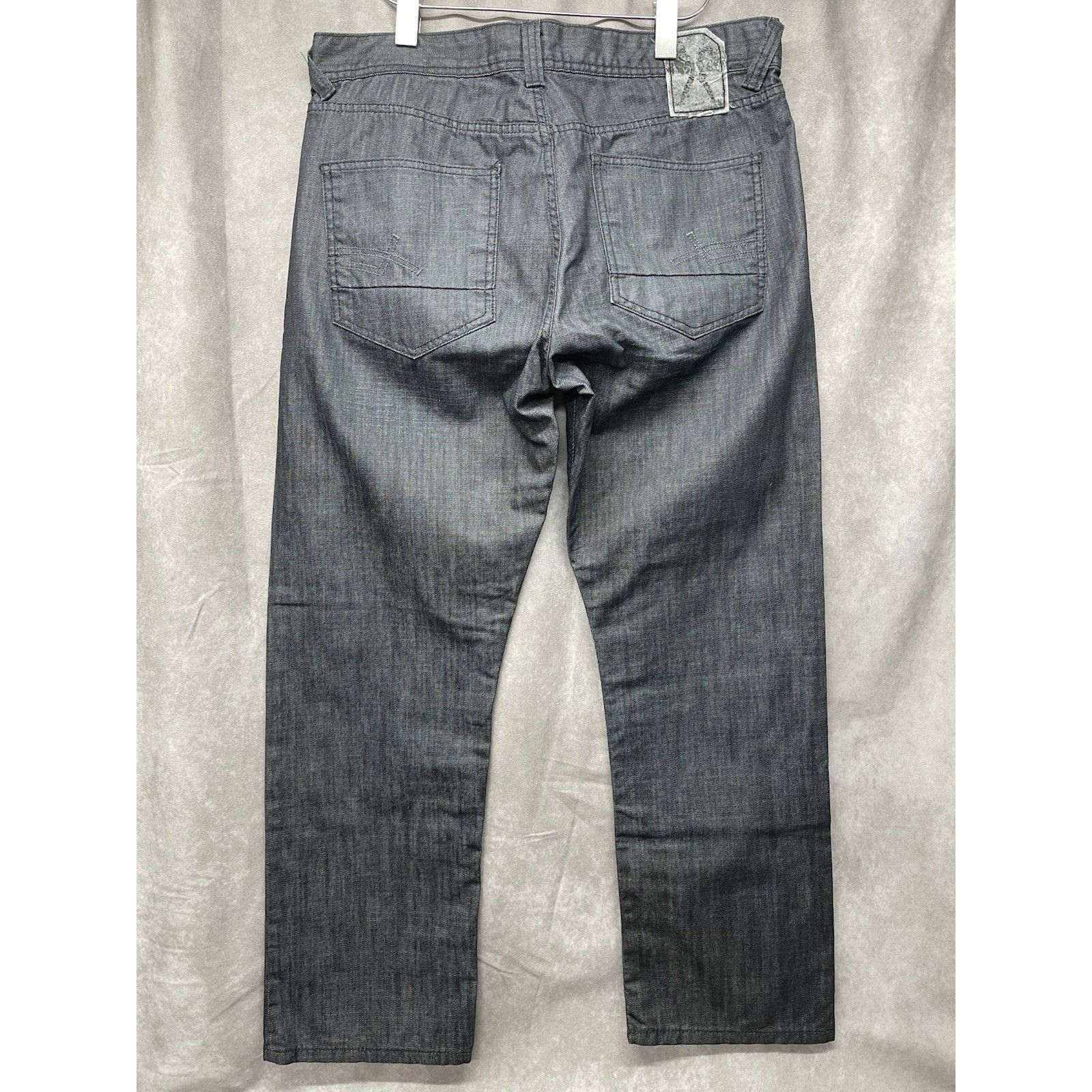 Ecko Unltd. Vintage Y2K Marc Ecko Cut Sew Dark Wax Wash Loose Baggy Jean Size US 36 / EU 52 - 6 Thumbnail