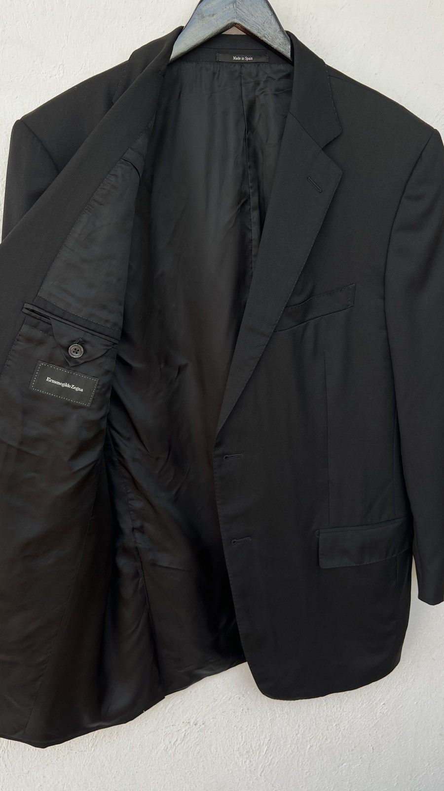 Ermenegildo Zegna Ermenegildo Zegna Tailored Blazer XL Black Wool Size 44R - 9 Thumbnail