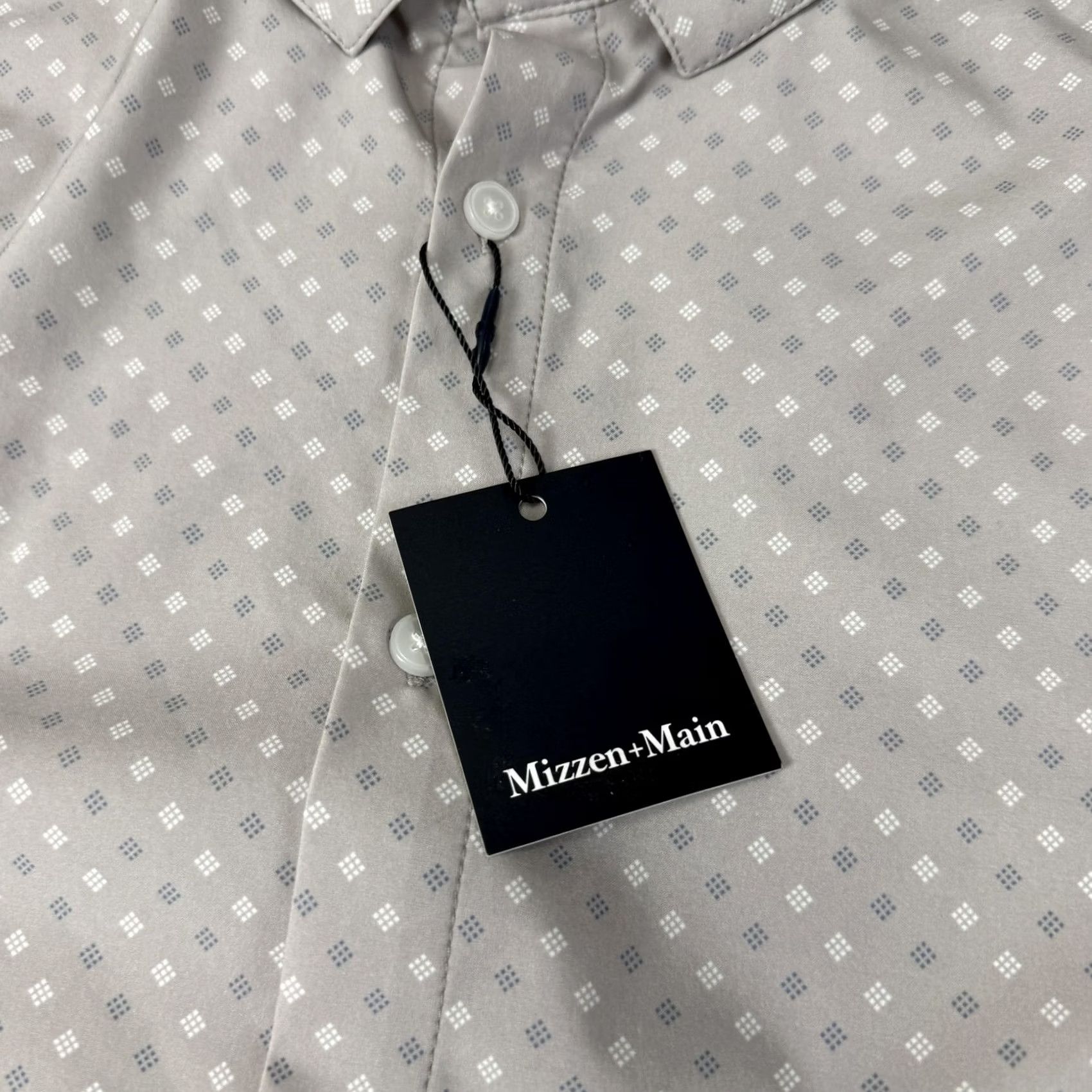Mizzen+Main Mizzen+Main Leeward Shirt Mens Medium Beige Button Up Long Sleeve Size US M / EU 48-50 / 2 - 5 Thumbnail
