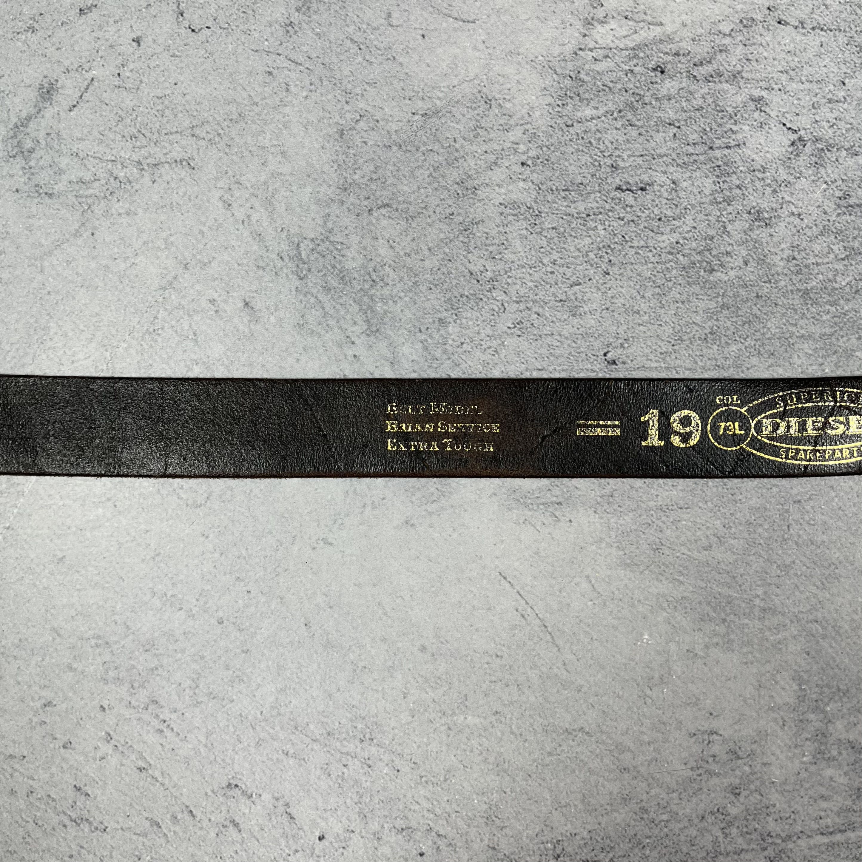 Diesel Vintage Diesel Cow Leather Y2K Brown Belt 00’s Size ONE SIZE - 8 Thumbnail