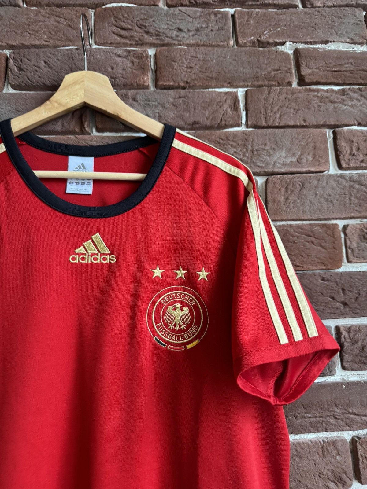 Vintage Rare Vintage 00s Germany Red 2008 Jersey Adidas Soccer Size US M / EU 48-50 / 2 - 3 Thumbnail
