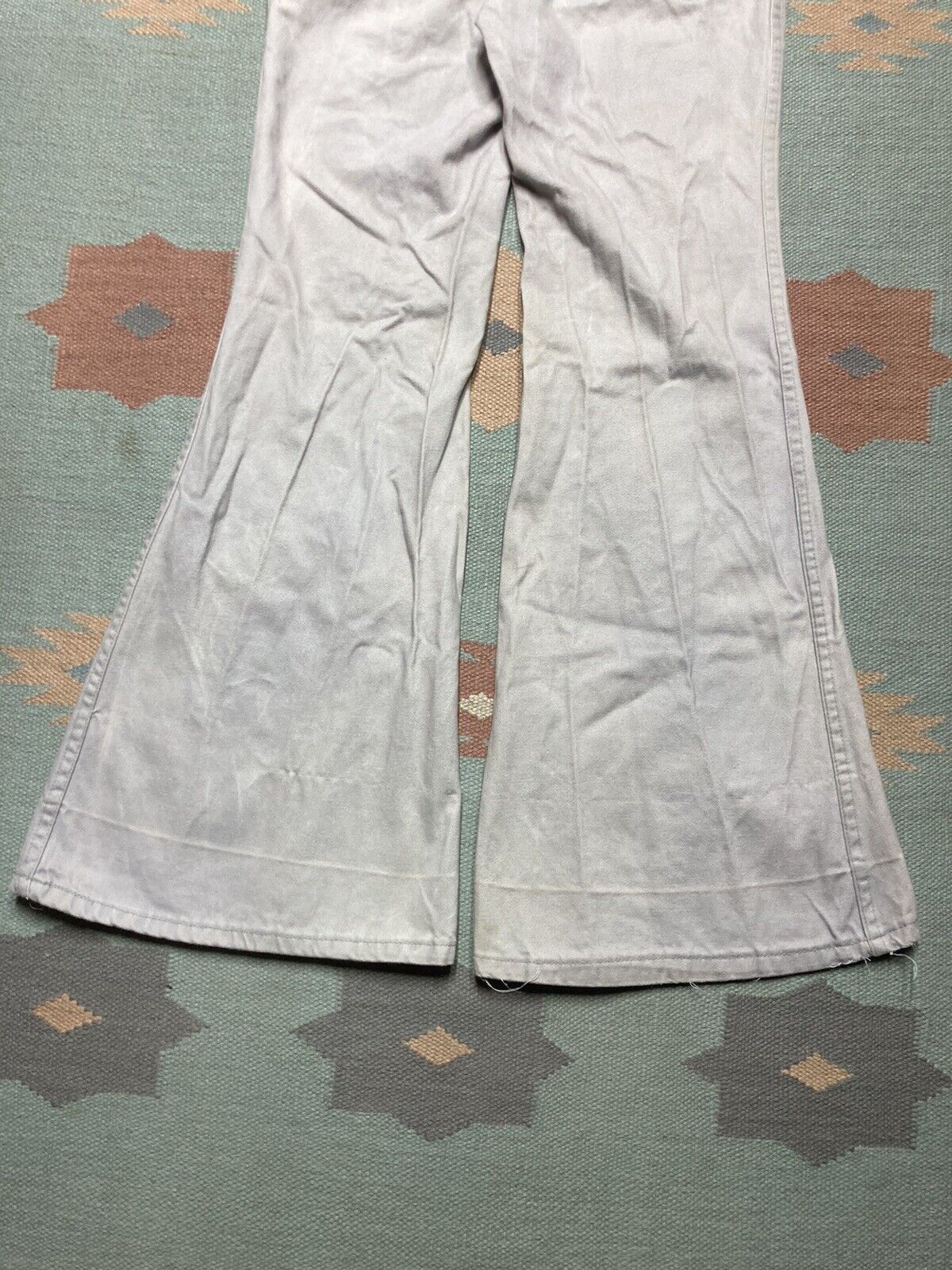 Vintage 70s elephant bell bottom flare pants moleskin Male 31x31 Size US 31 - 2 Thumbnail