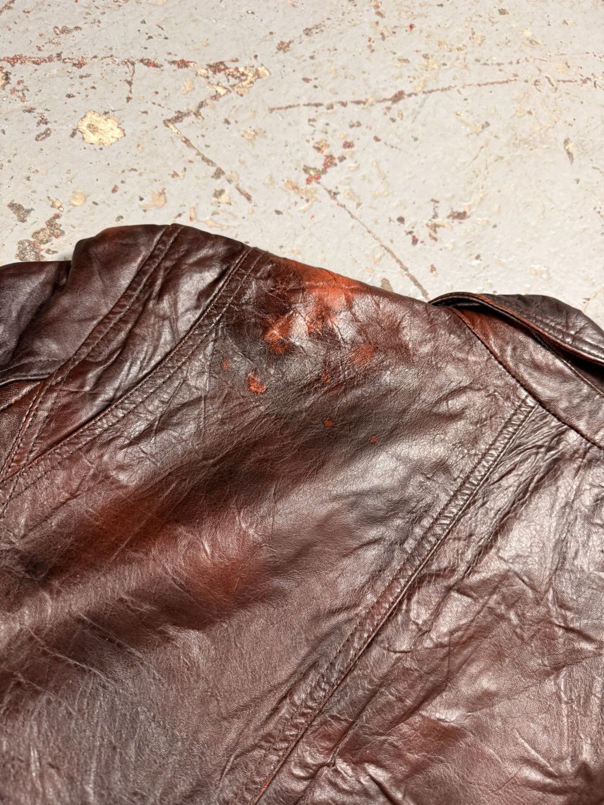 Other Vintage Ceralli Mocha Brown Leather Jacket Size US M / EU 48-50 / 2 - 10 Thumbnail