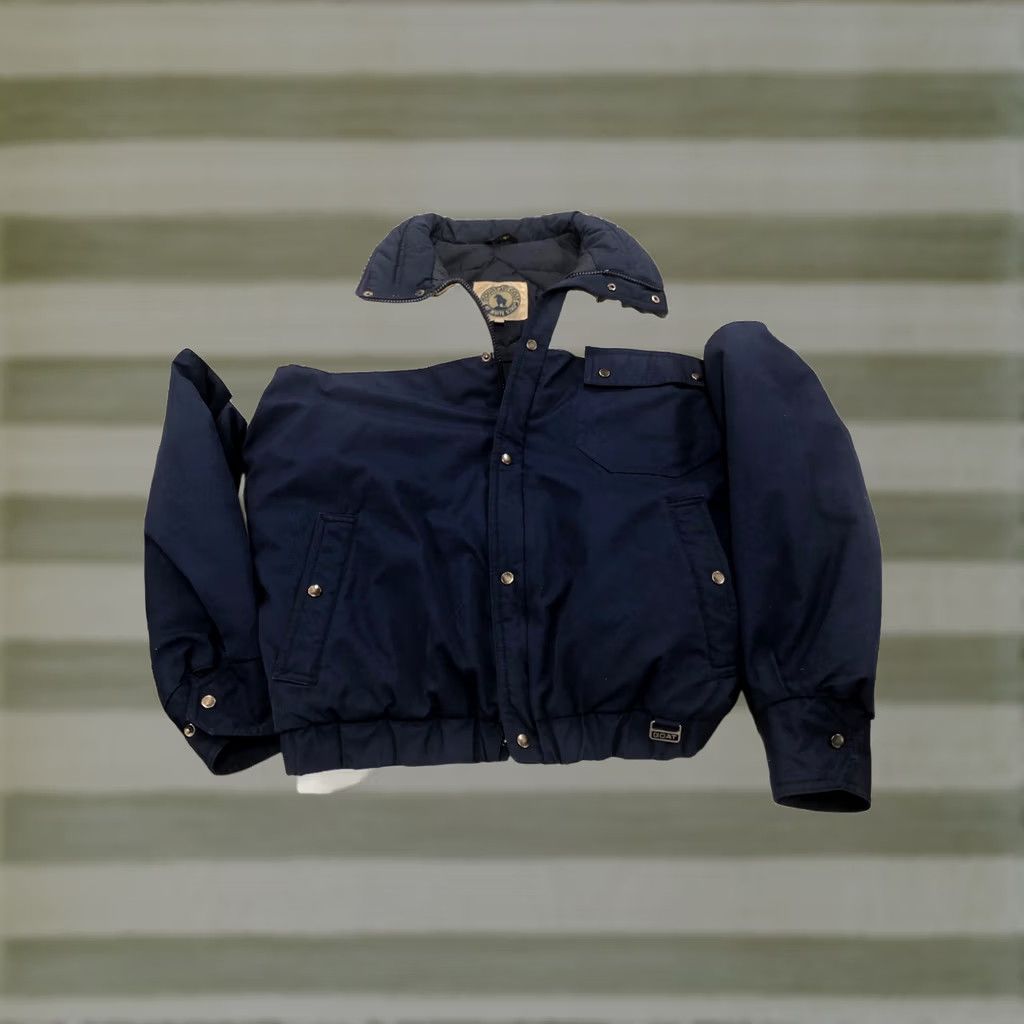 Vintage VINTAGE White Stag Mountain Goat Men’s Medium Navy White Jacket Puffer Retro Skiing Mens Size US M / EU 48-50 / 2 - 1 Thumbnail