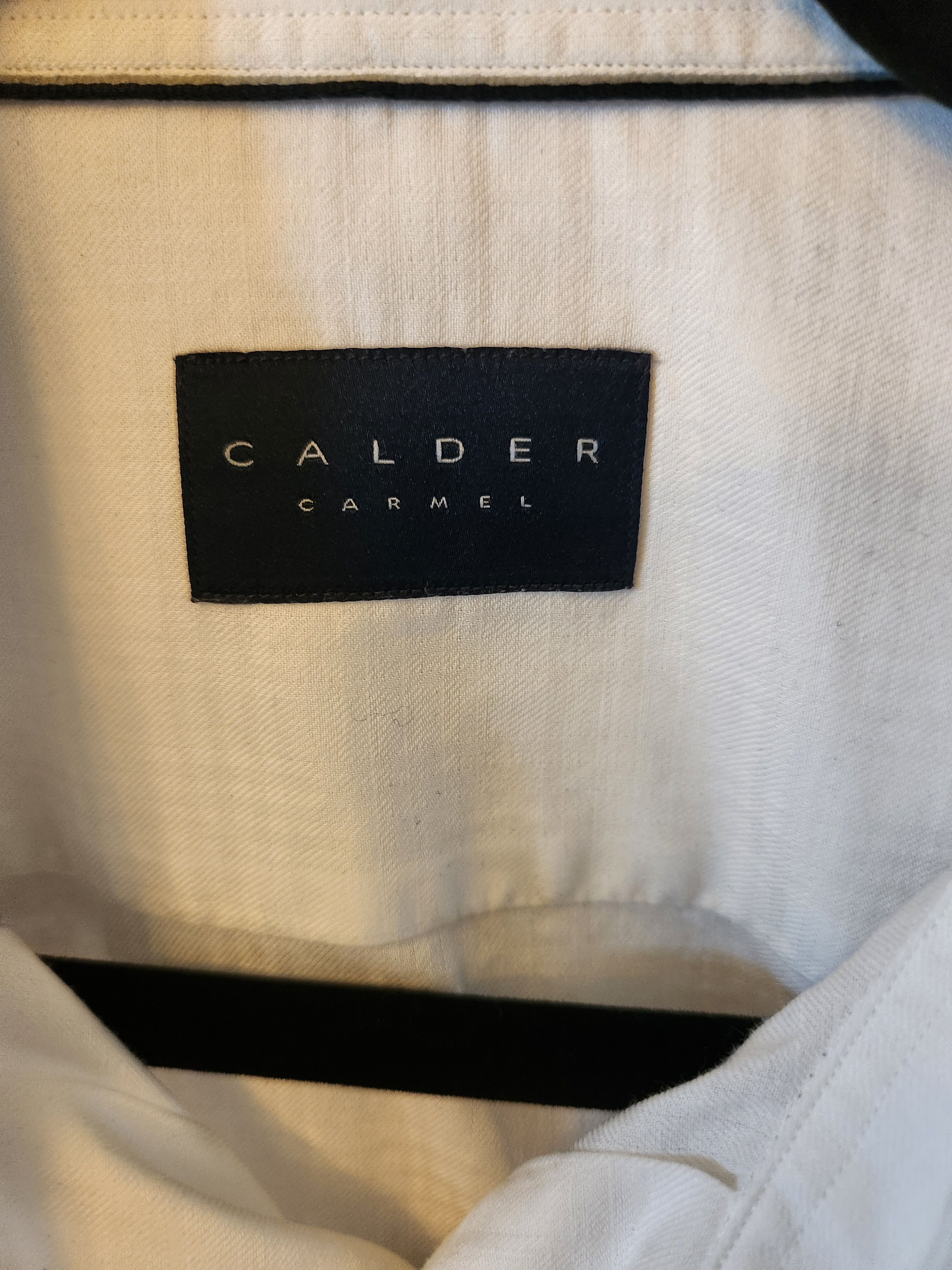 Designer Calder Carmel Long Sleeve Button Front Dress Shirt Size US L / EU 52-54 / 3 - 3 Thumbnail