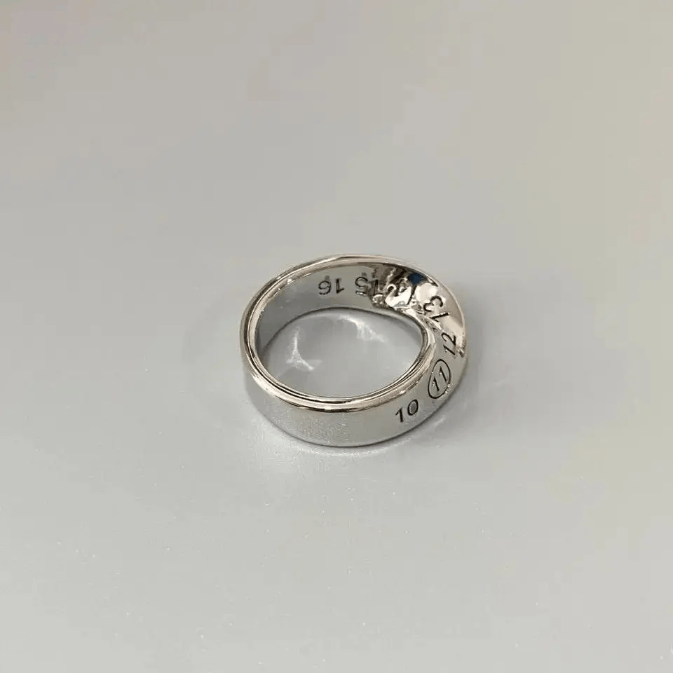 Japanese Brand Creative Twisted Number Rings Size 7 8 9 10 Size ONE SIZE - 1 Thumbnail