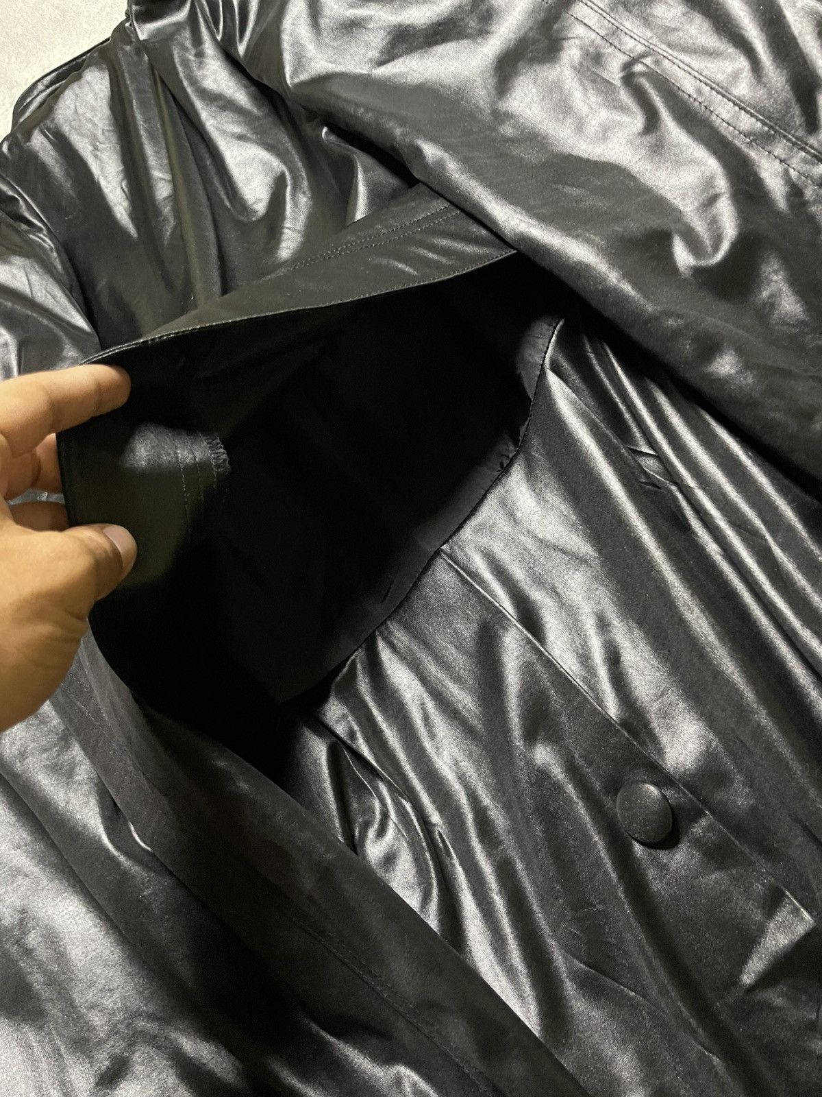If Six Was Nine Skull Vintage Japanese Black Trench – Shadow Silence Size US L / EU 52-54 / 3 - 11 Thumbnail
