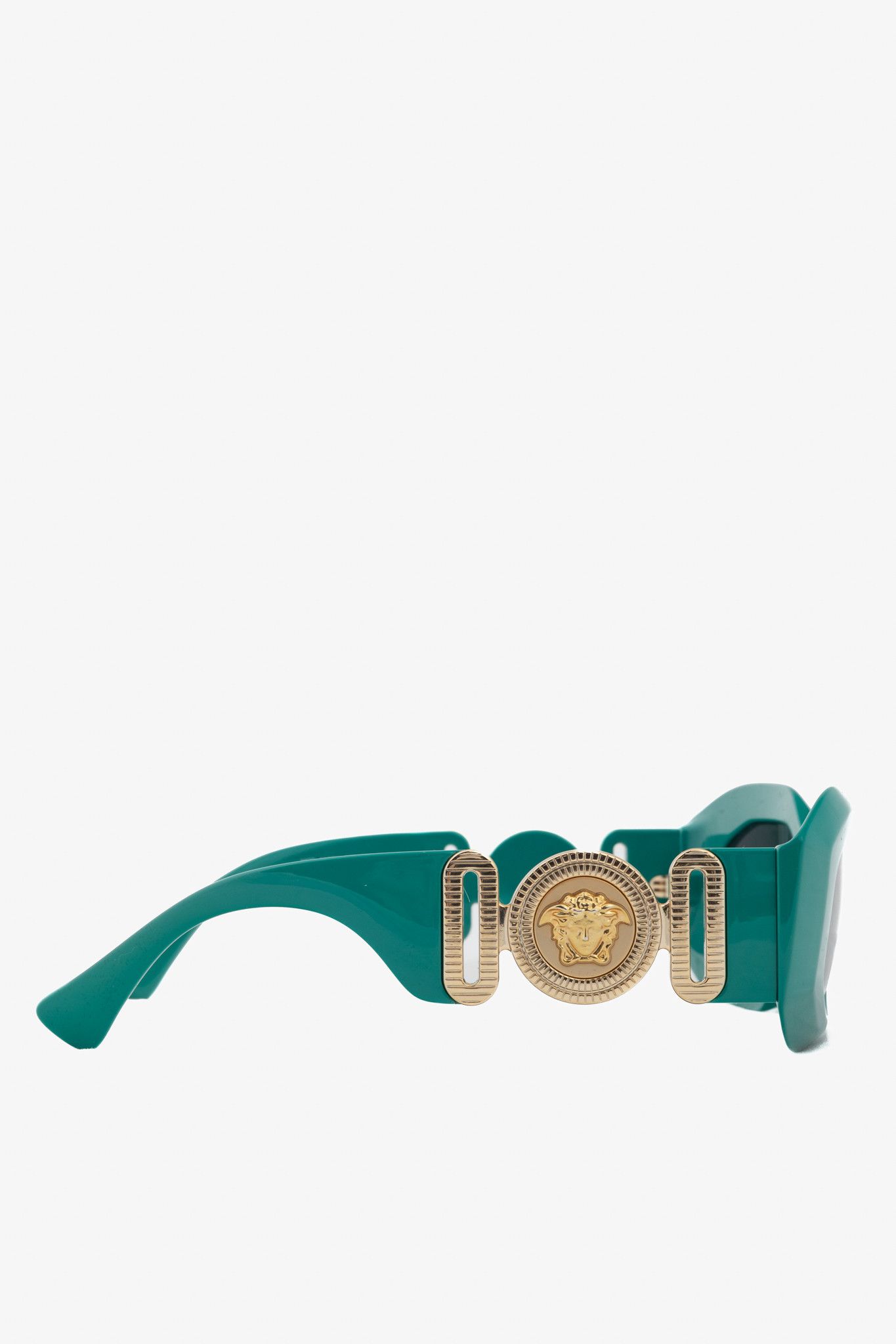 Versace Versace VE4425U Green Medusa-Logo Rectangular Sunglasses Size ONE SIZE - 3 Thumbnail